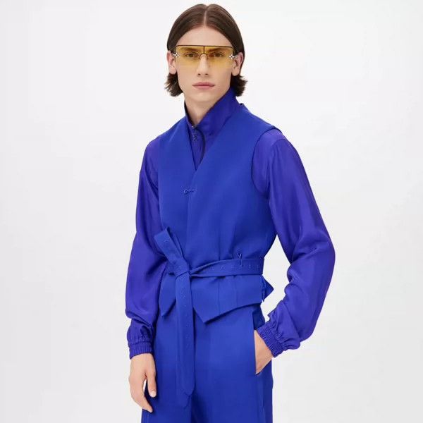 Louis Vuitton Louis Vuitton Blue Vest Size US M / EU 48-50 / 2 - 4 Thumbnail