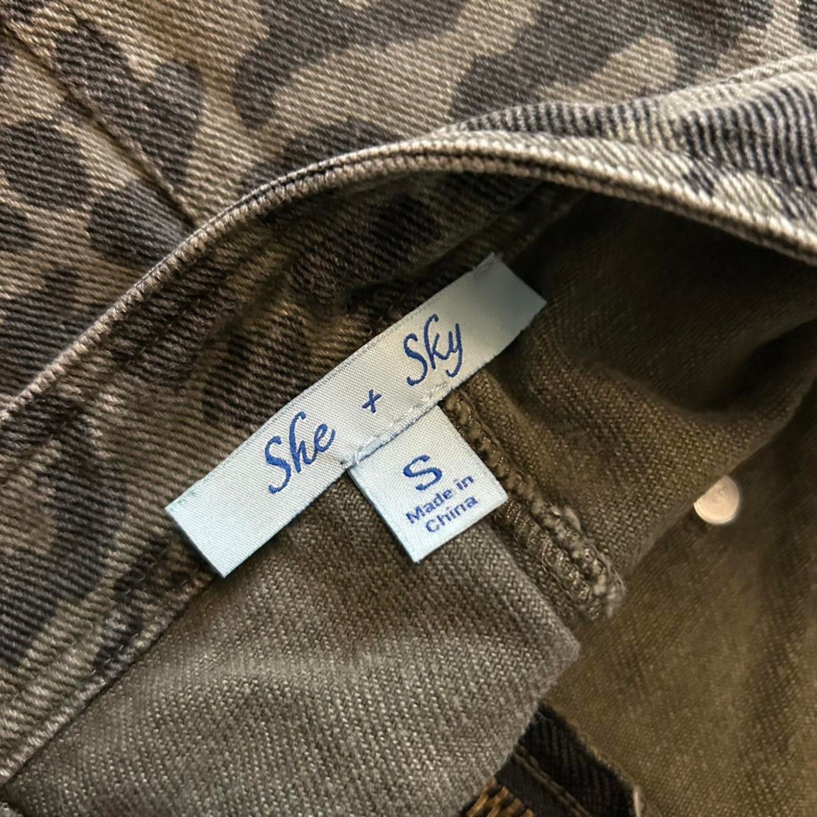 Other Leopard print denim skirt Size S / US 4 / IT 40 - 2 Thumbnail