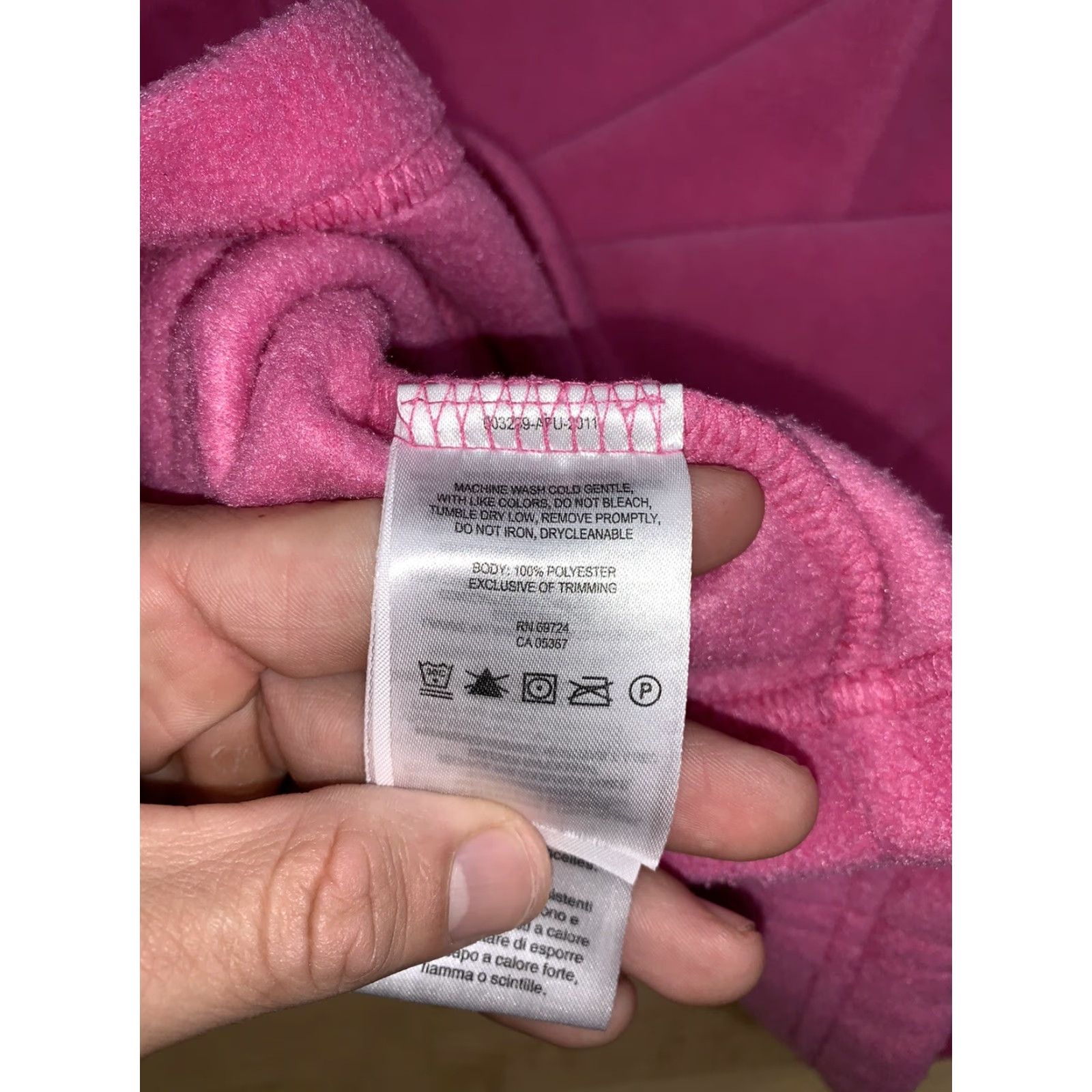 Pinko Columbia Jacket Vest Womens M Pink Fleece Hooded Casual Outdoor Zip #8512 Size M / US 6-8 / IT 42-44 - 8 Thumbnail