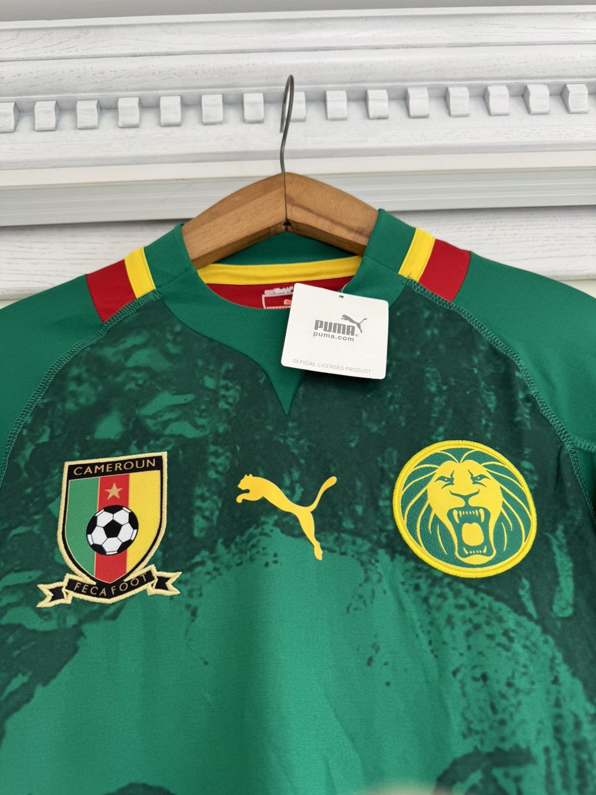 Puma Cameroon 2012-2013 Home Soccer Player Issue Jersey Kit Shirt Size US M / EU 48-50 / 2 - 5 Thumbnail