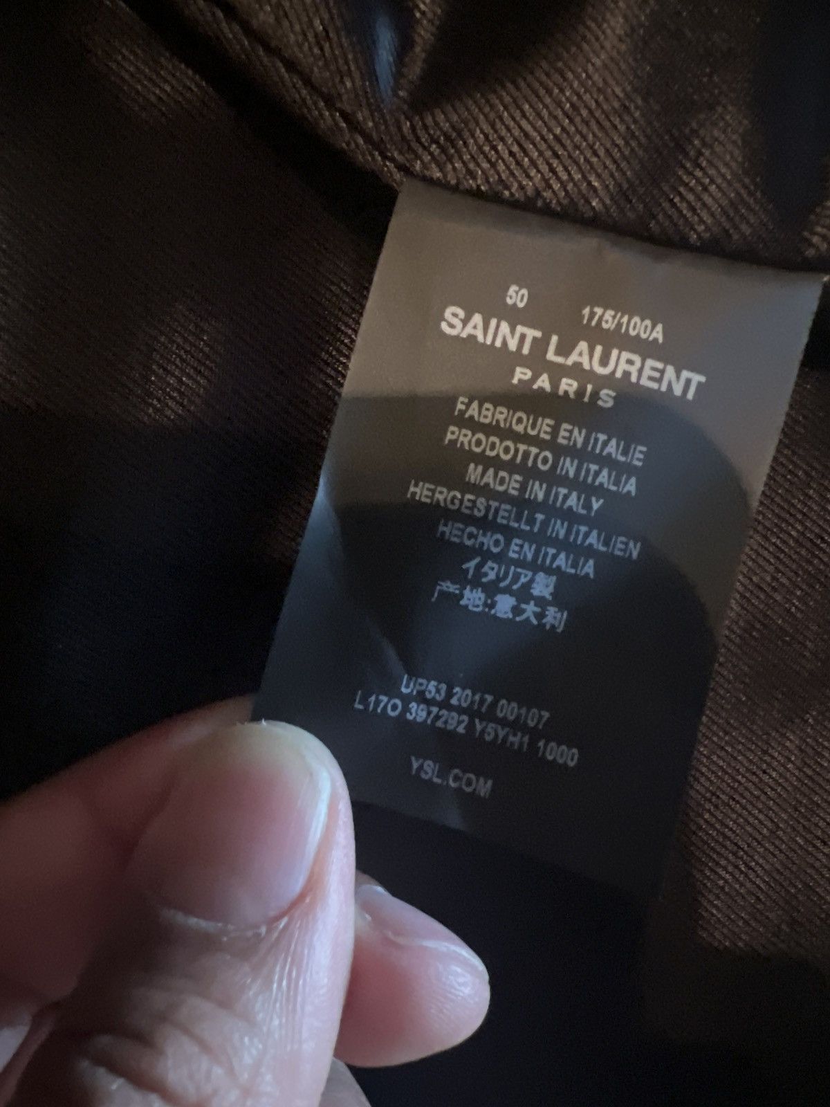 Saint Laurent Paris Saint Laurent L17 Leather Jacket Size US M / EU 48-50 / 2 - 9 Thumbnail