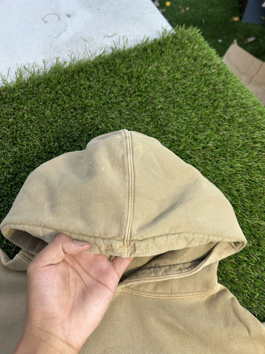 Supreme Supreme SS23 Overdye S Logo Khaki Hoodie Size US L / EU 52-54 / 3 - 4 Thumbnail