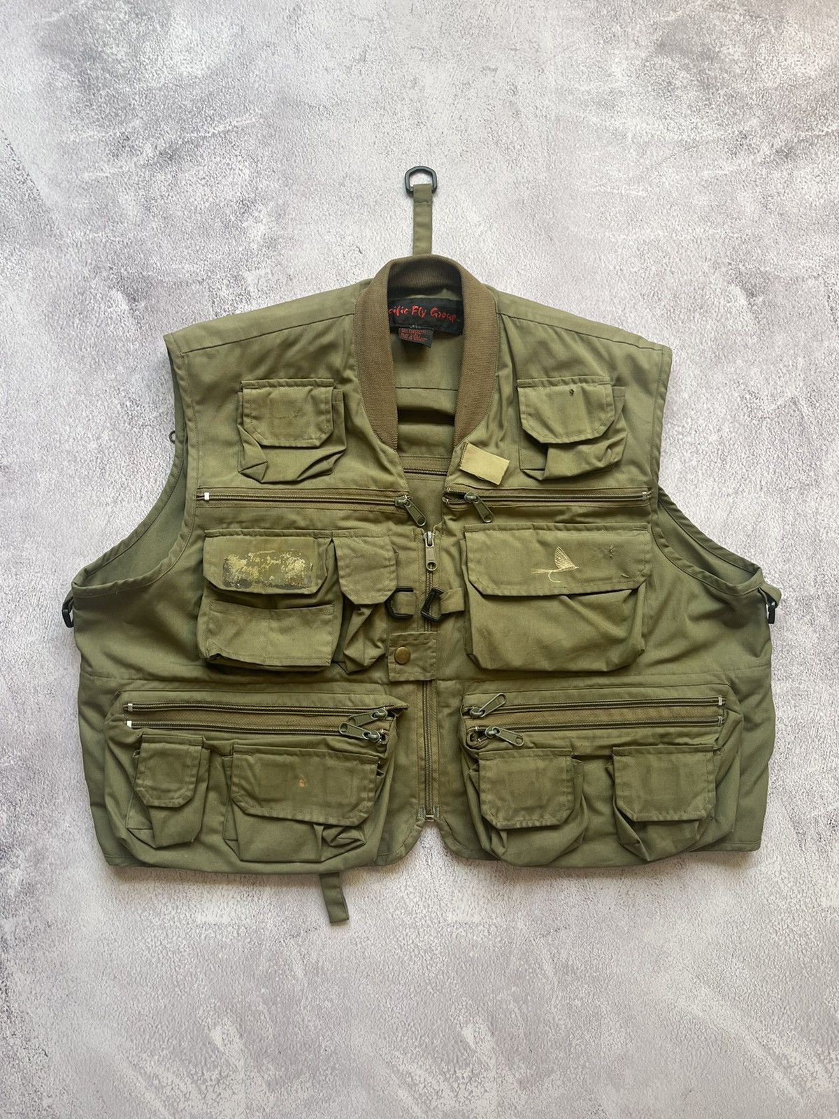 Japanese Brand × Vintage Vintage Khaki Multi Pocket Fly Fishing Vest Size US L / EU 52-54 / 3 - 1 Thumbnail