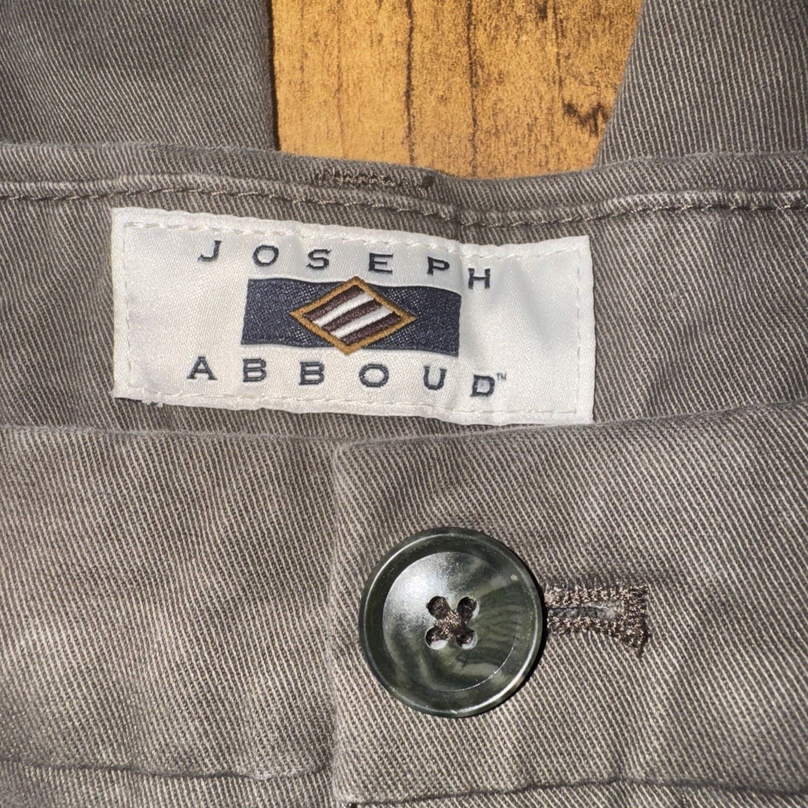Joseph Abboud × Vintage Joseph Abboud Taupe Chino Pants 36x31 Size US 36 / EU 52 - 3 Thumbnail