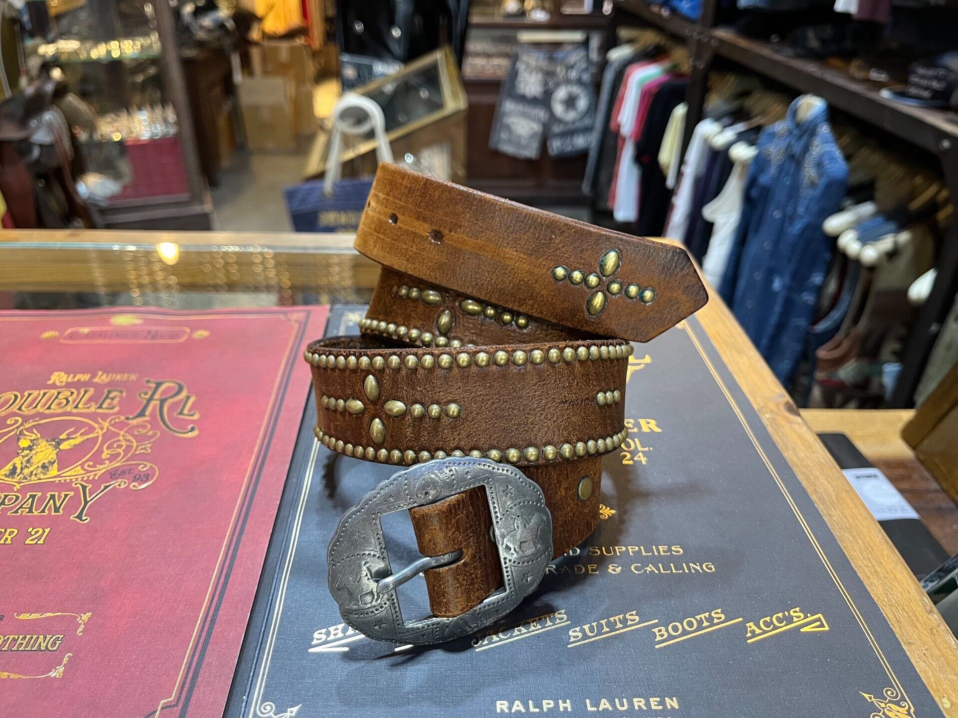 RRL Ralph Lauren rrl limited edition leather belt Size ONE SIZE - 1 Thumbnail