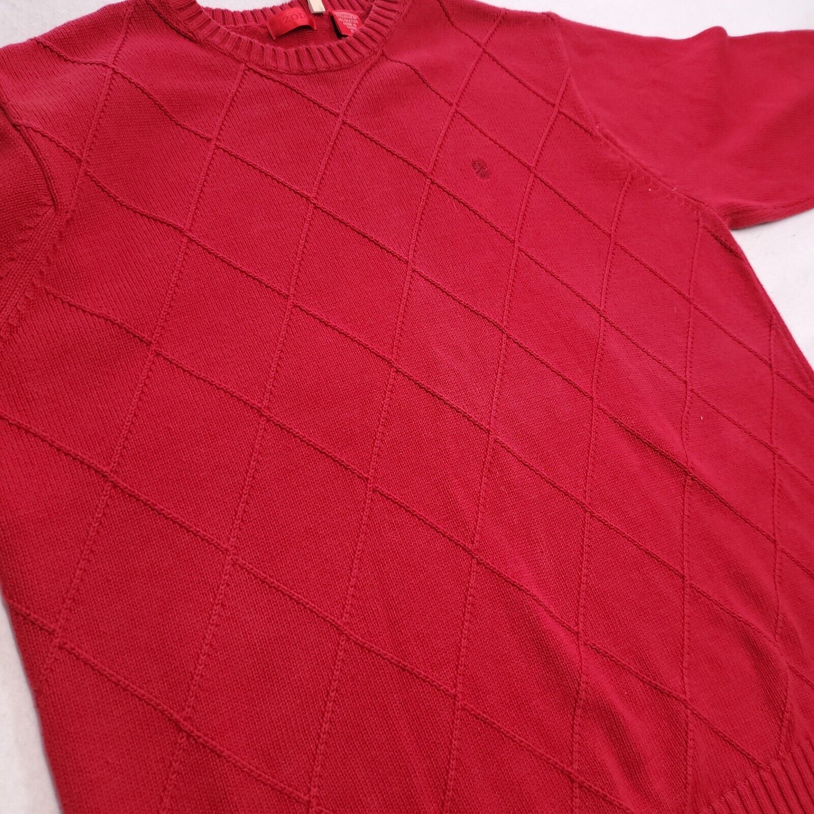 Izod IZOD Pullover Casual Sweater Mens Size Extra Large XL Red Size US XL / EU 56 / 4 - 10 Thumbnail