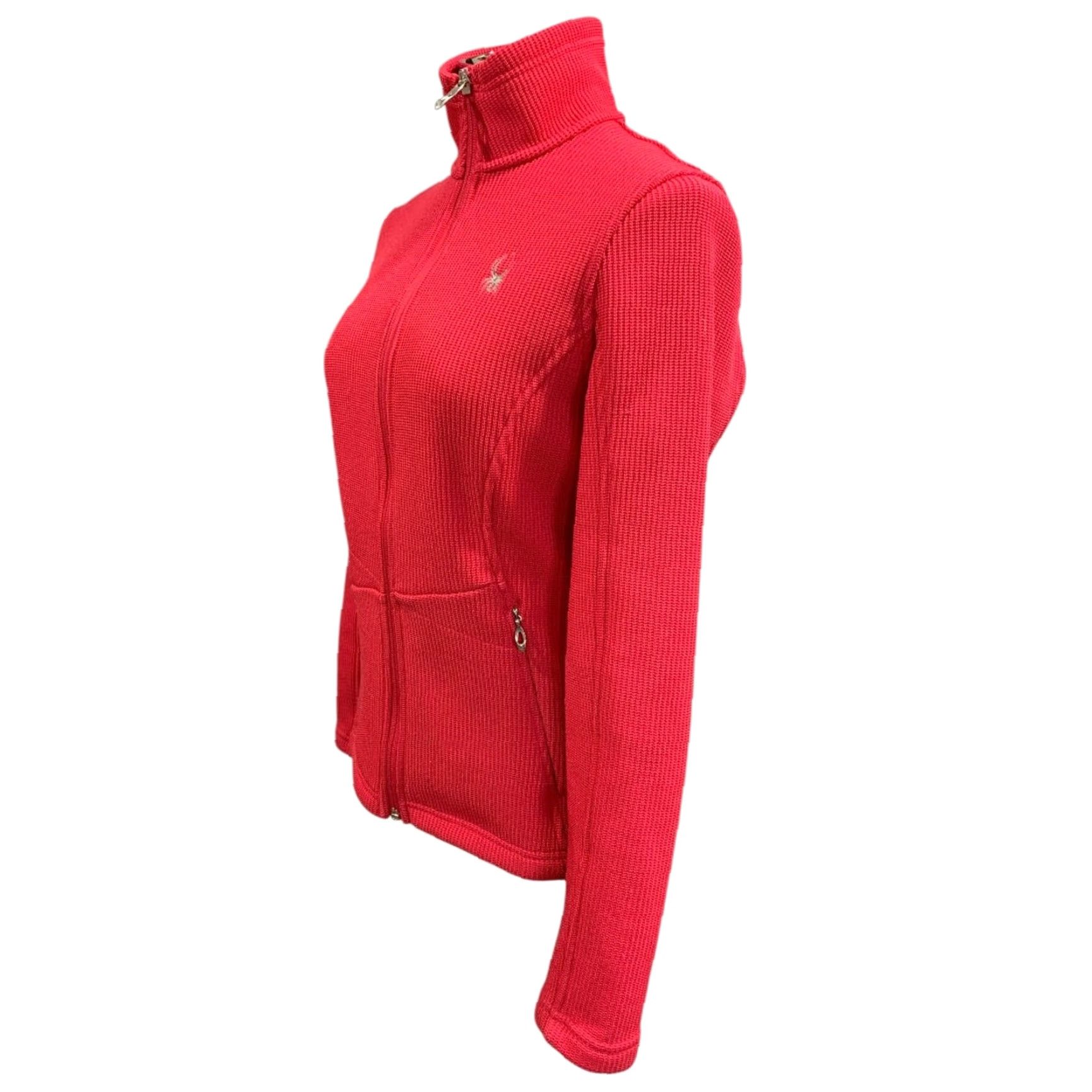 Spyder Spyder Jacket Womens Medium Hot Pink Full Zip Pockets Core Sweater Size M / US 6-8 / IT 42-44 - 4 Thumbnail