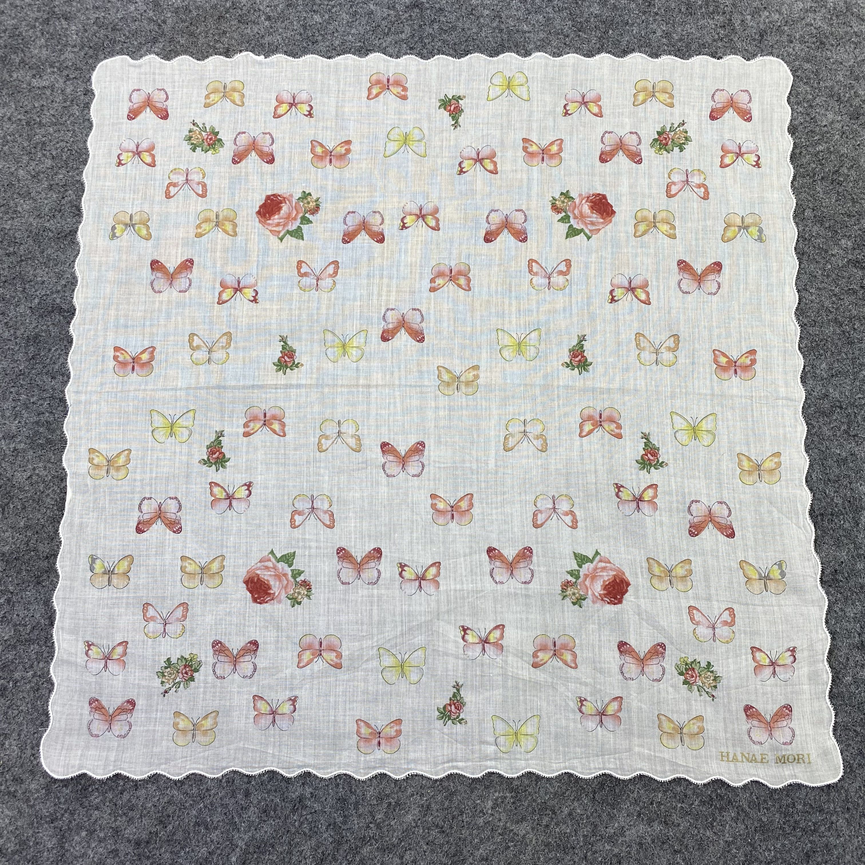 Hanae Mori Hanae Mori Handkerchief Neckerchief Bandana-B1615 Size ONE SIZE - 3 Thumbnail