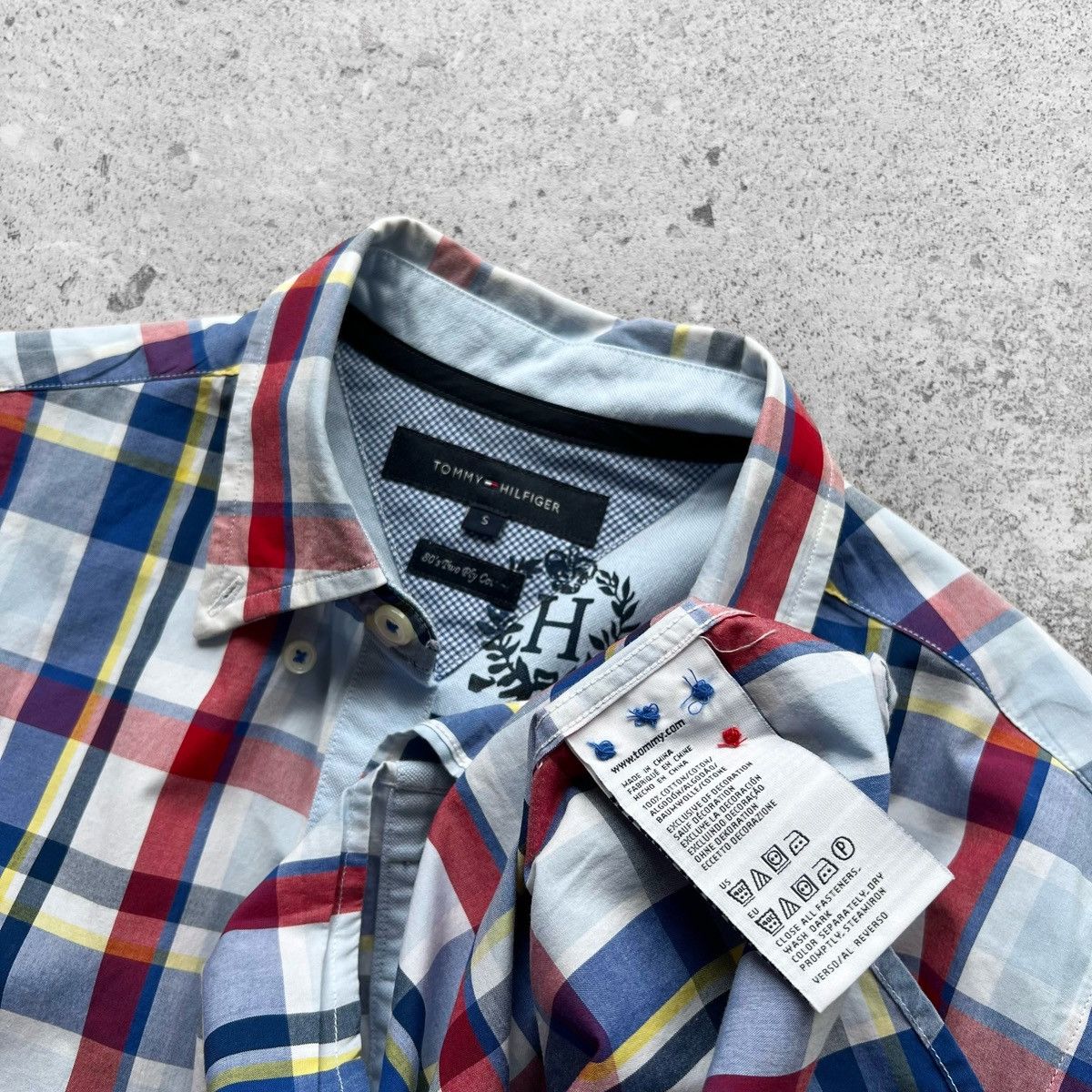 Designer × Tommy Hilfiger Tommy Hilfiger Multicolor Plaid Long Sleeve Button Shirt Size US S / EU 44-46 / 1 - 8 Thumbnail