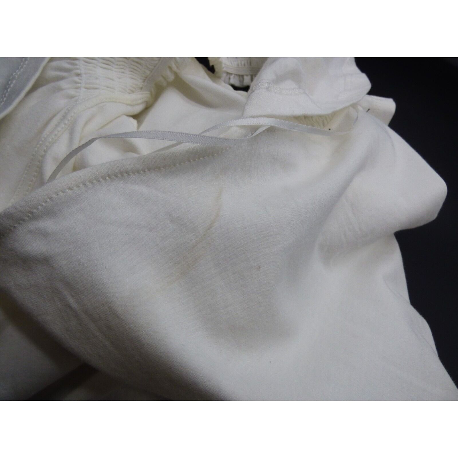 Other Catherine Malandrino Flutter-Sleeves Top, White, L Size L / US 10 / IT 46 - 6 Thumbnail