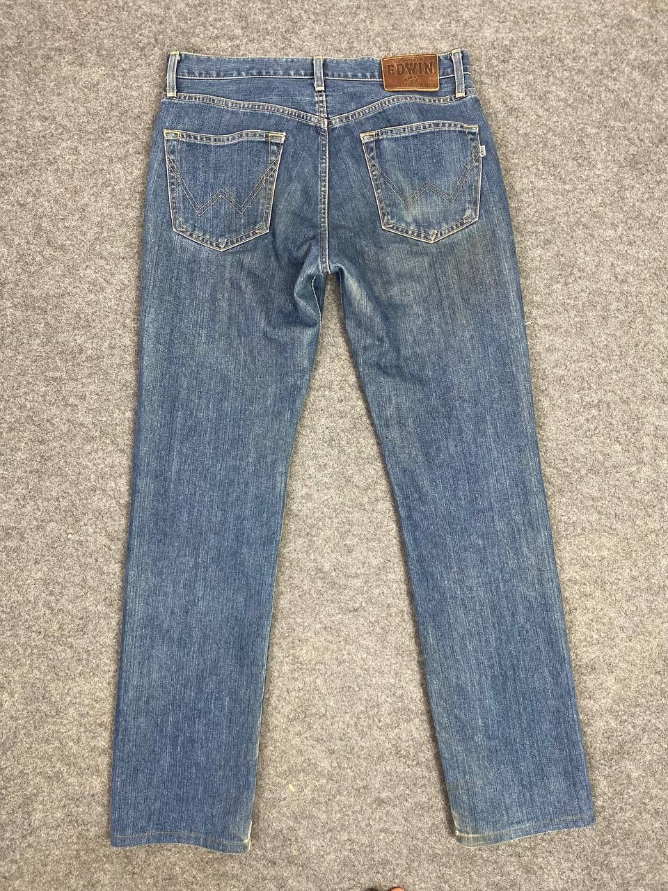 Edwin Vintage edwin 402 uneven fade denim nice design Size US 34 / EU 50 - 1 Thumbnail