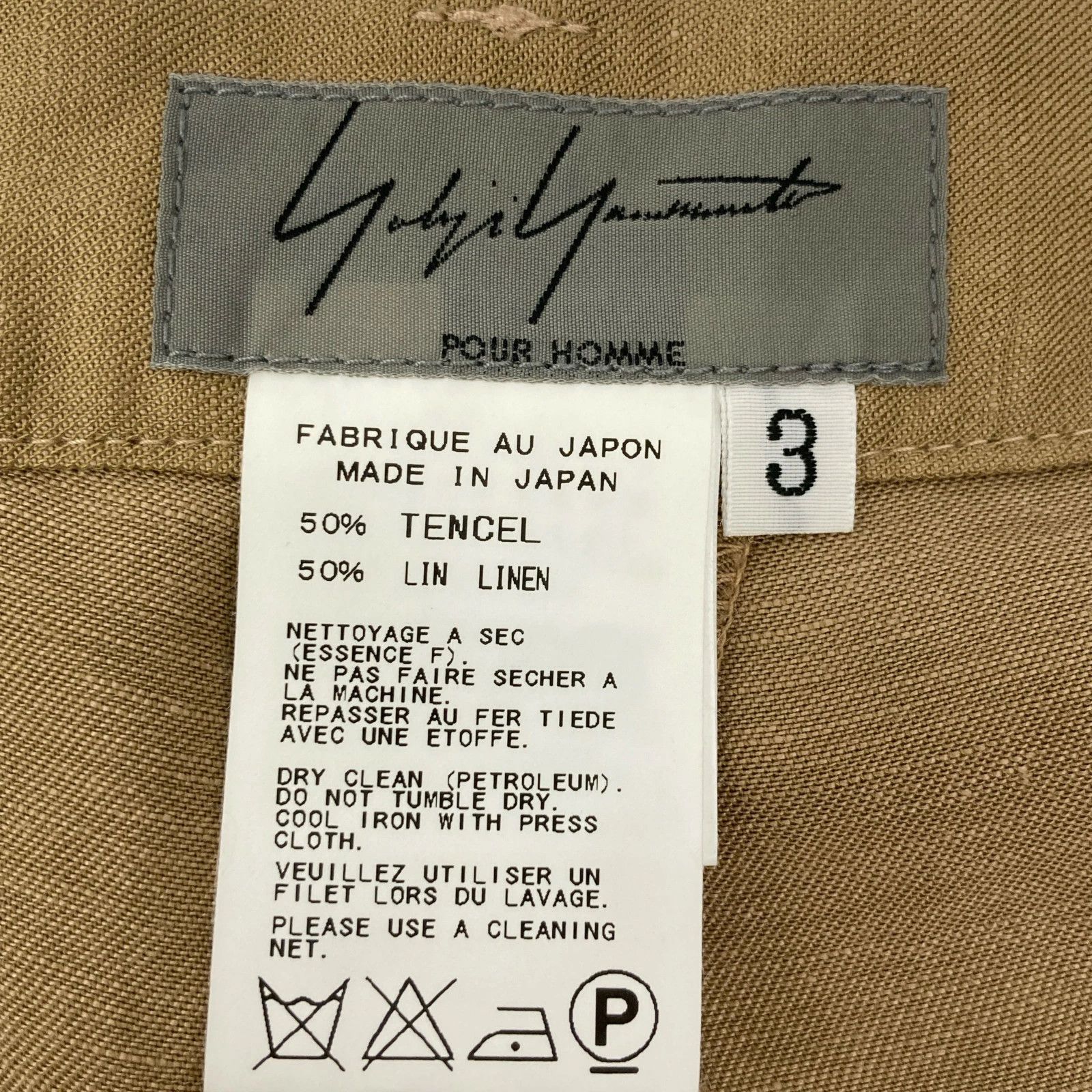 Yohji Yamamoto Yohji Yamamoto Pour Homme pleated cropped trousers Size US 30 / EU 46 - 2 Thumbnail