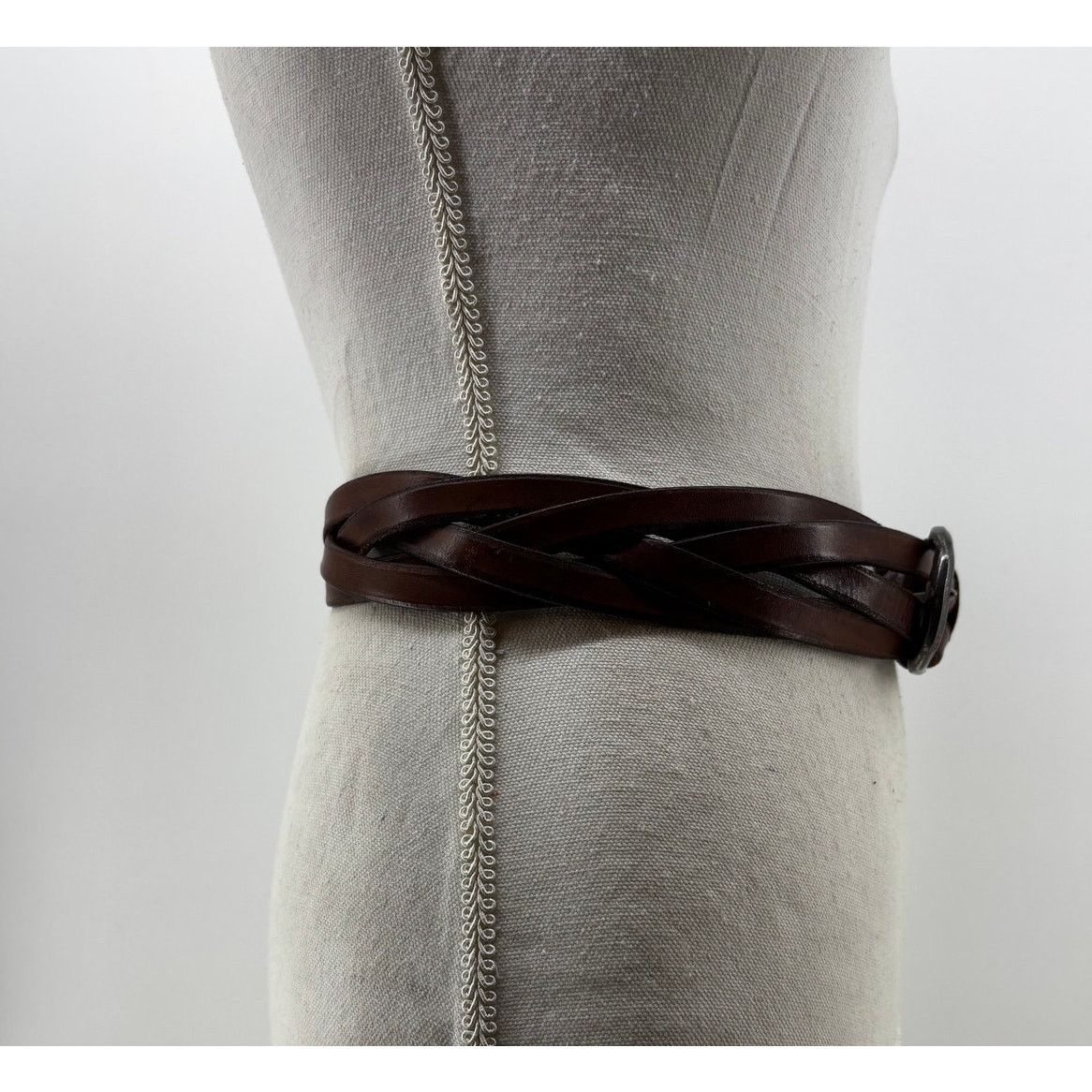 Banana Republic Y2K Banana Republic Women's Top Braided Brown Belt Size ONE SIZE - 10 Thumbnail