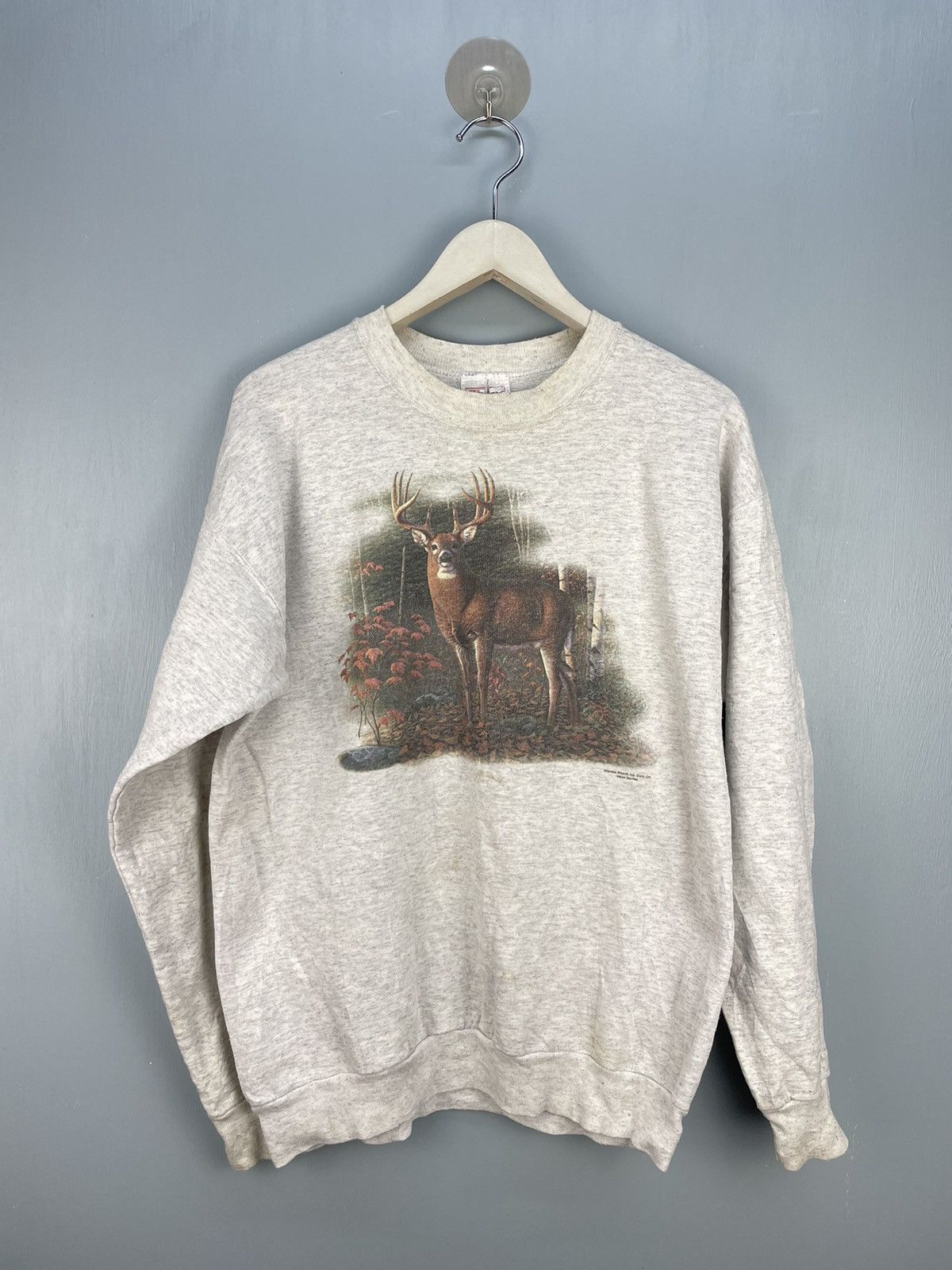 Habitat Vintage 90s Habitat Deer photo sweatshirt Size US M / EU 48-50 / 2 - 1 Thumbnail