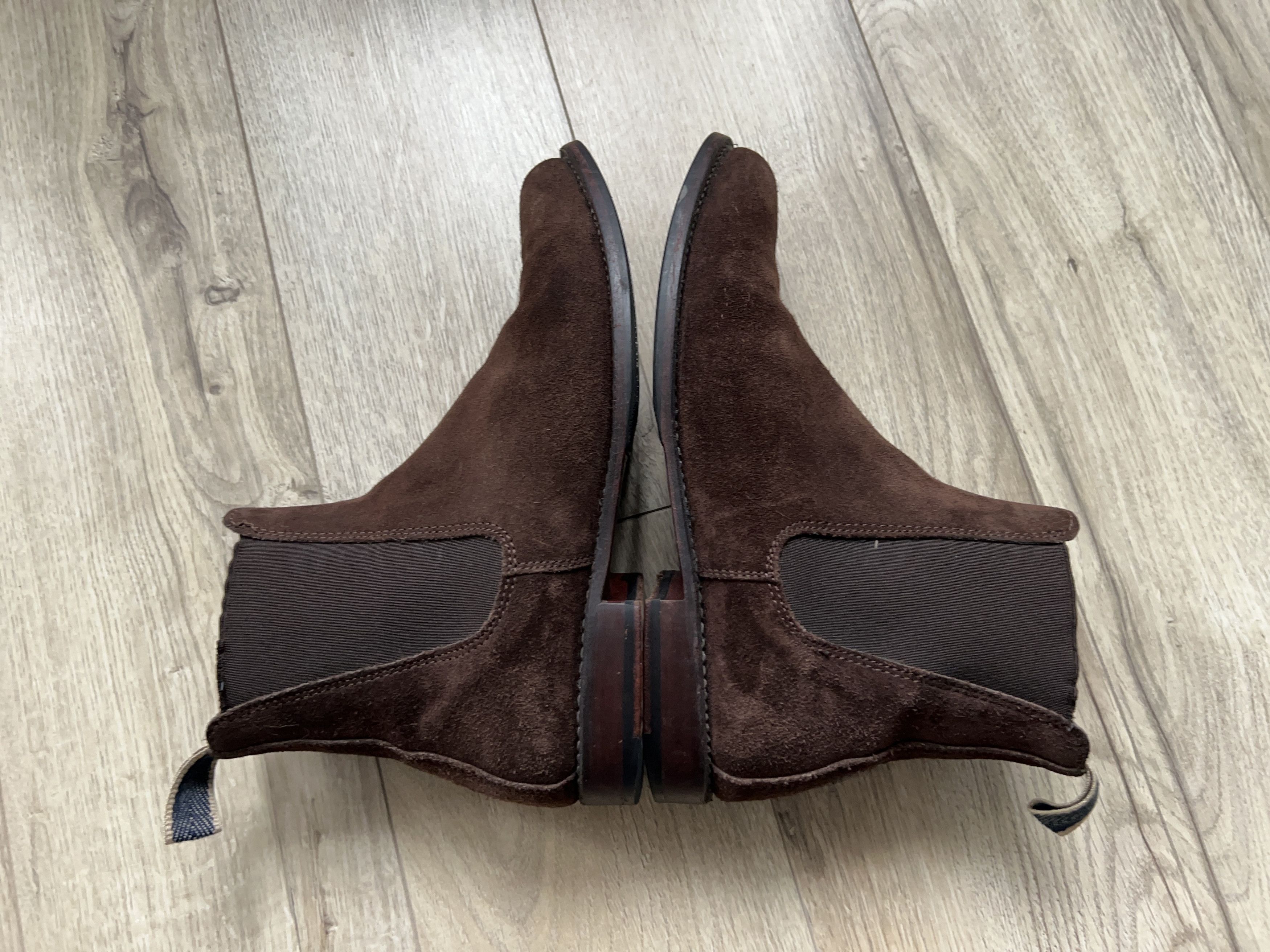 Ludwig Reiter × Vintage Womens Suede Chelsea Boots Brown Size UK 7 EU 40 25 cm Size US 9.5 / IT 39.5 - 5 Thumbnail