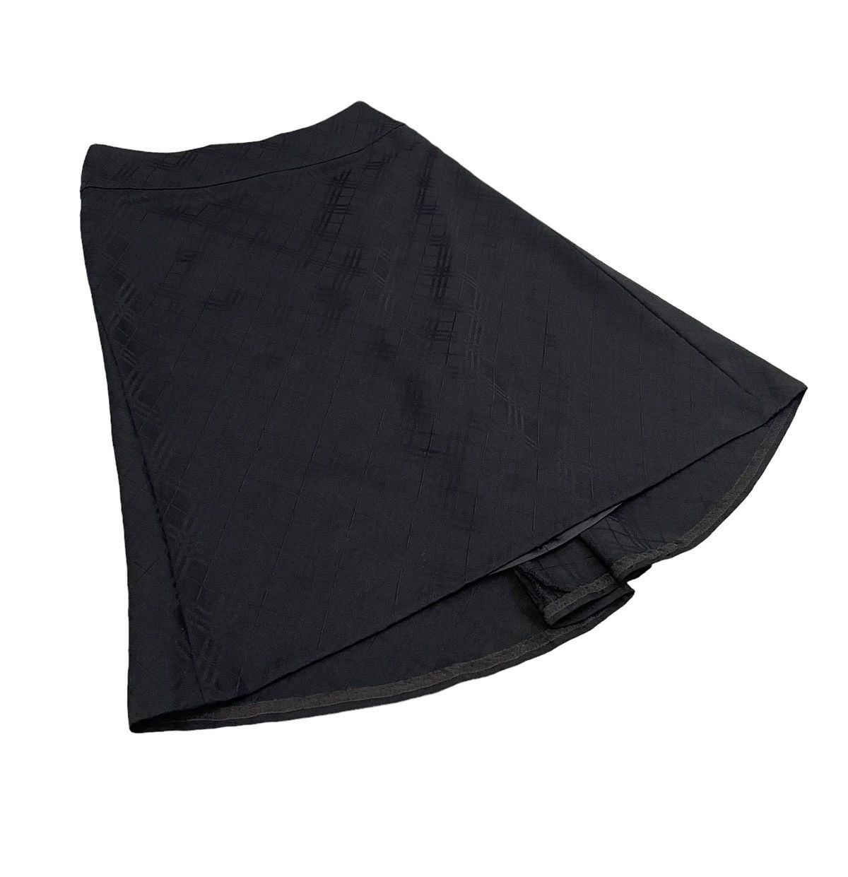 image of Burberry Checkered Black Skirt, Women's (Size 26)