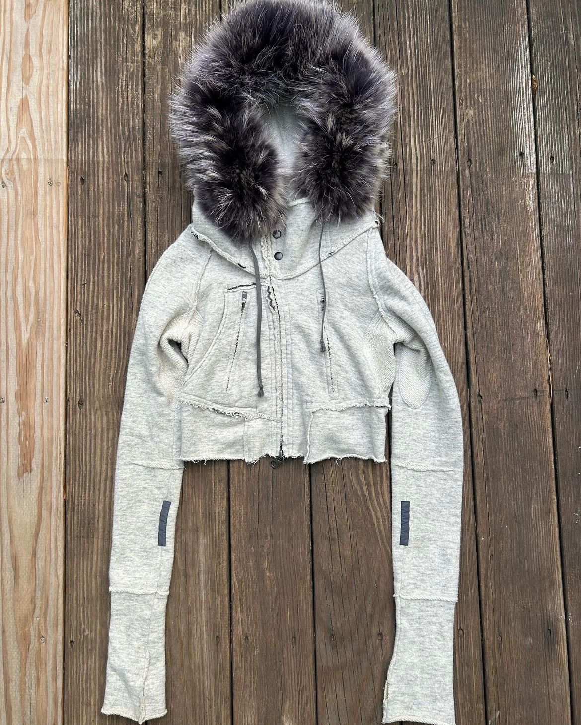 If Six Was Nine LGB Cropped Angora Fur Parka | Grailed