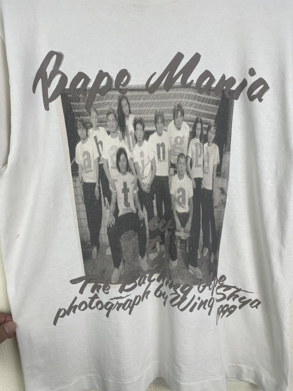 Bape Vtg BAPE Bape Mania Tee – 1999 Wing Shya Photo – OG Nigo Era Size US M / EU 48-50 / 2 - 6 Thumbnail