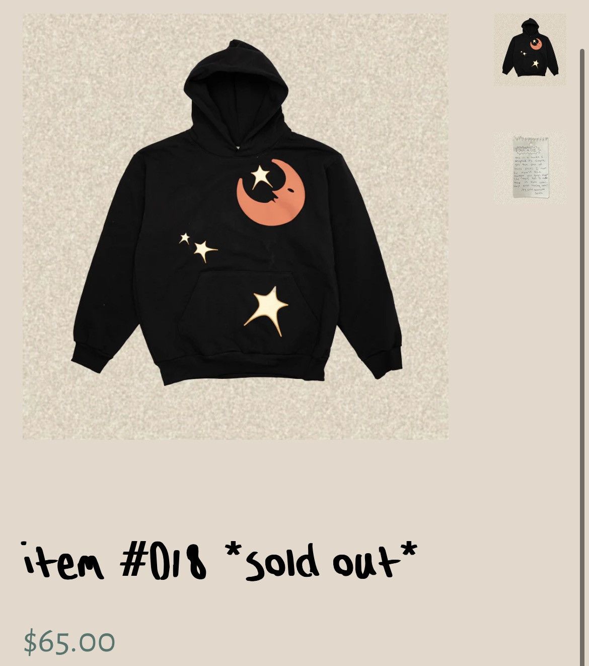 Lyrical Lemonade Cole Bennett Crescent Moon Hoodie Black/Maroon/Yellow Size US M / EU 48-50 / 2 - 8 Thumbnail