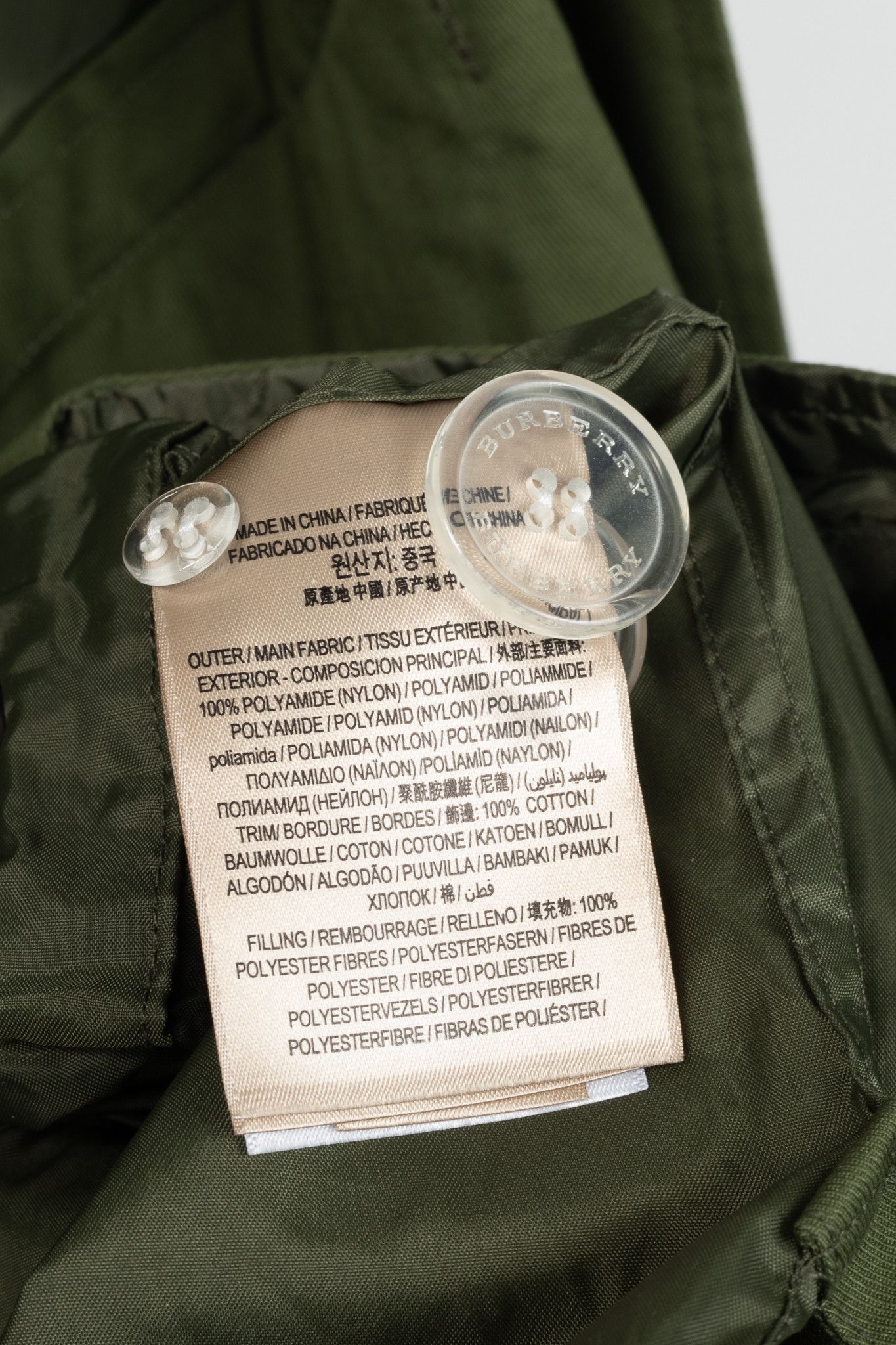 Burberry Burberry Green Tape Detail Showerproof Hooded Parka Size XS / US 0-2 / IT 36-38 - 11 Thumbnail