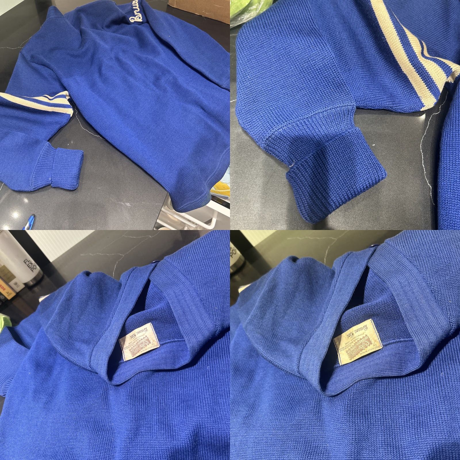 Vintage VINTAGE Royal Blue Coleman Letterman Sweater 70,s Preppy Oxford Dark Academia Style S Royal Blue Letterman Sweater) Size US S / EU 44-46 / 1 - 8 Thumbnail