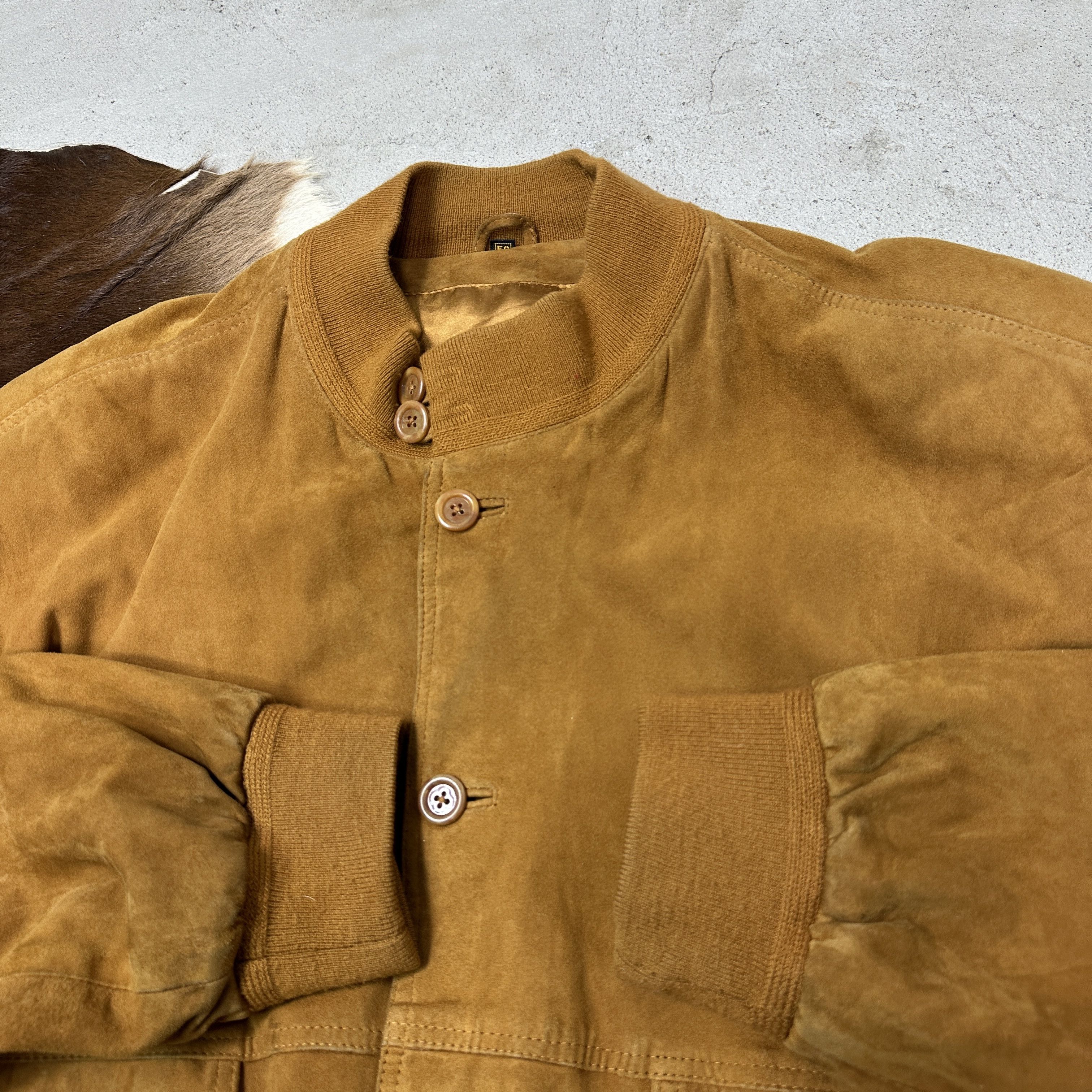Vintage Vintage Leather Suede Old School Moto Jacket 90s Size US XXL / EU 58 / 5 - 5 Thumbnail