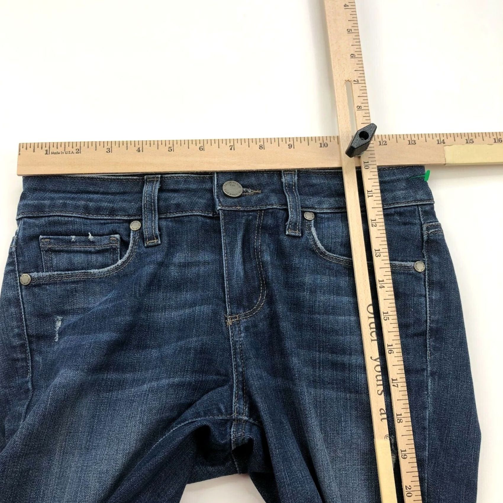 Paige Paige Verdugo Ankle 24 Jeans Denim Slim Distressed Regular Rise Mid 26W 28L Blue Womens Jeans Skinny Size 42" / US 20 - 6 Thumbnail