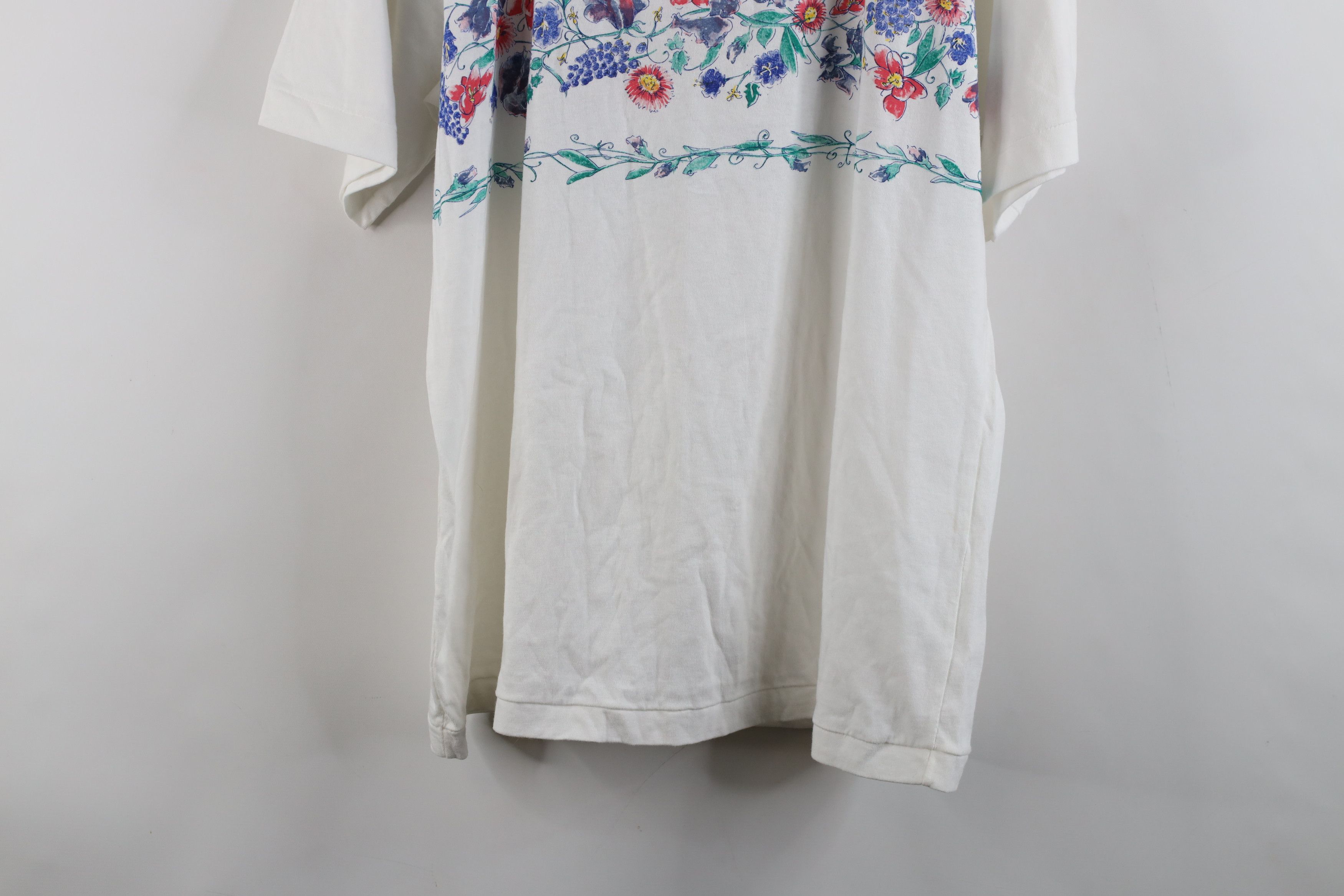 Vintage Vintage 90s Streetwear Floral Nature Short Sleeve T-Shirt Size M / US 6-8 / IT 42-44 - 10 Thumbnail