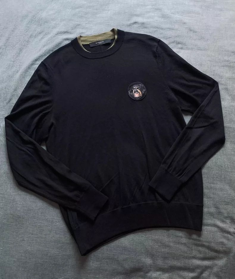 Givenchy Givenchy SizeOS Dog Head Round Logo Knitwear Size US M / EU 48-50 / 2 - 1 Thumbnail