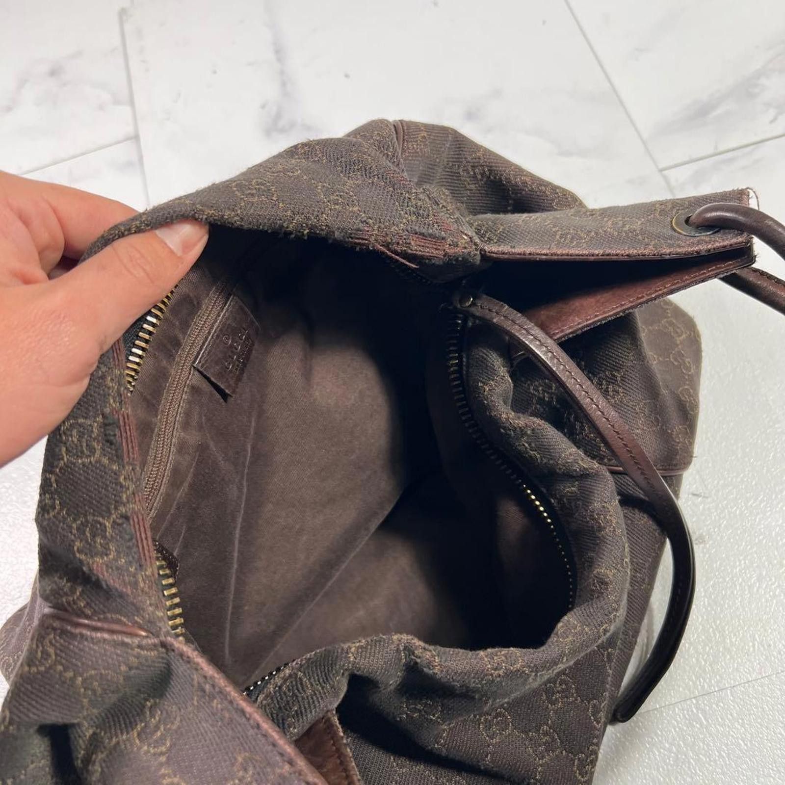 Gucci Gucci - Brown Monogram Canvas Shoulder Bag Size ONE SIZE - 5 Thumbnail