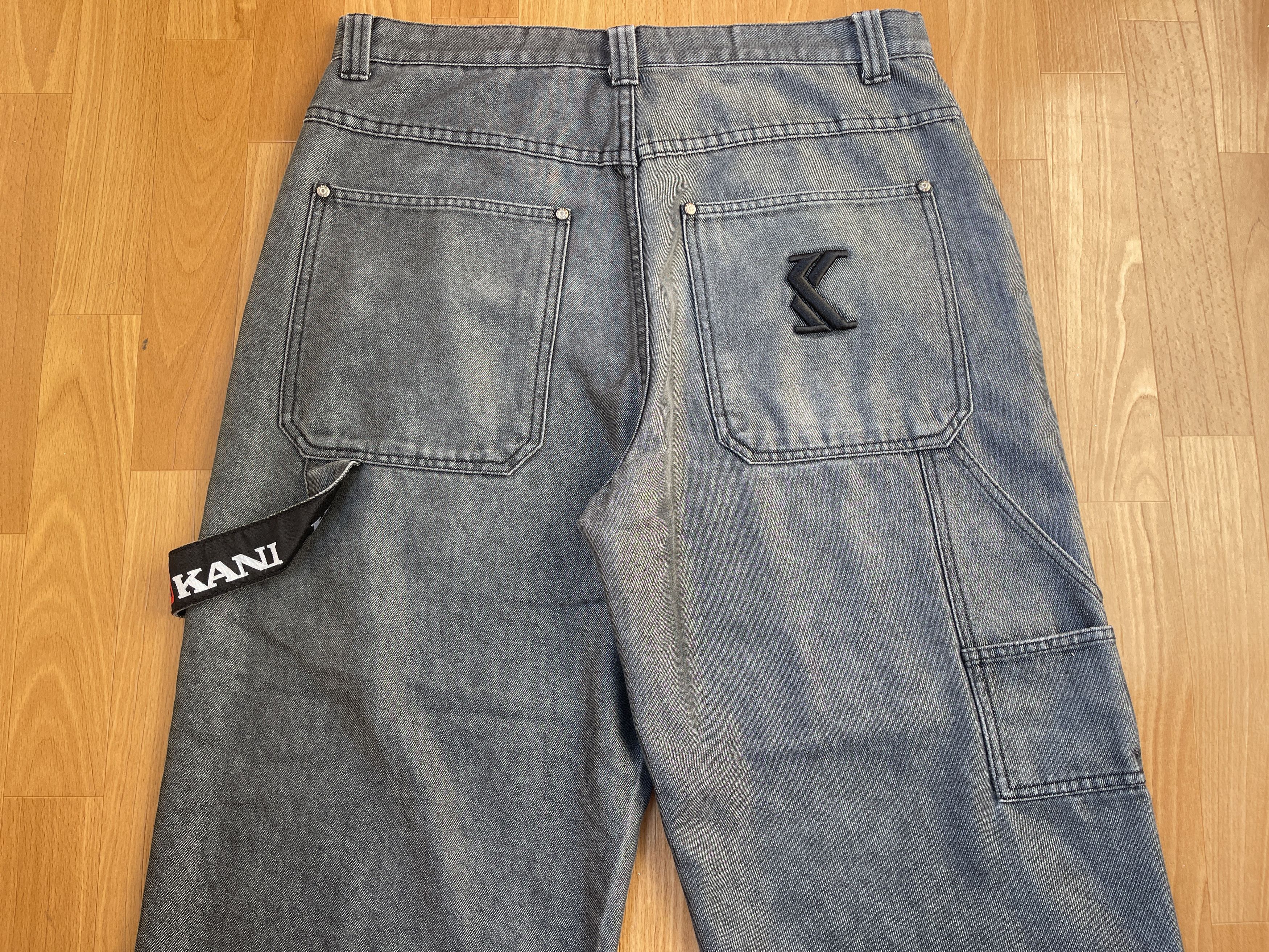 Karl Kani KARL KANI jeans shiny vintage baggy jeans silver metallic 34 Size US 34 / EU 50 - 4 Thumbnail