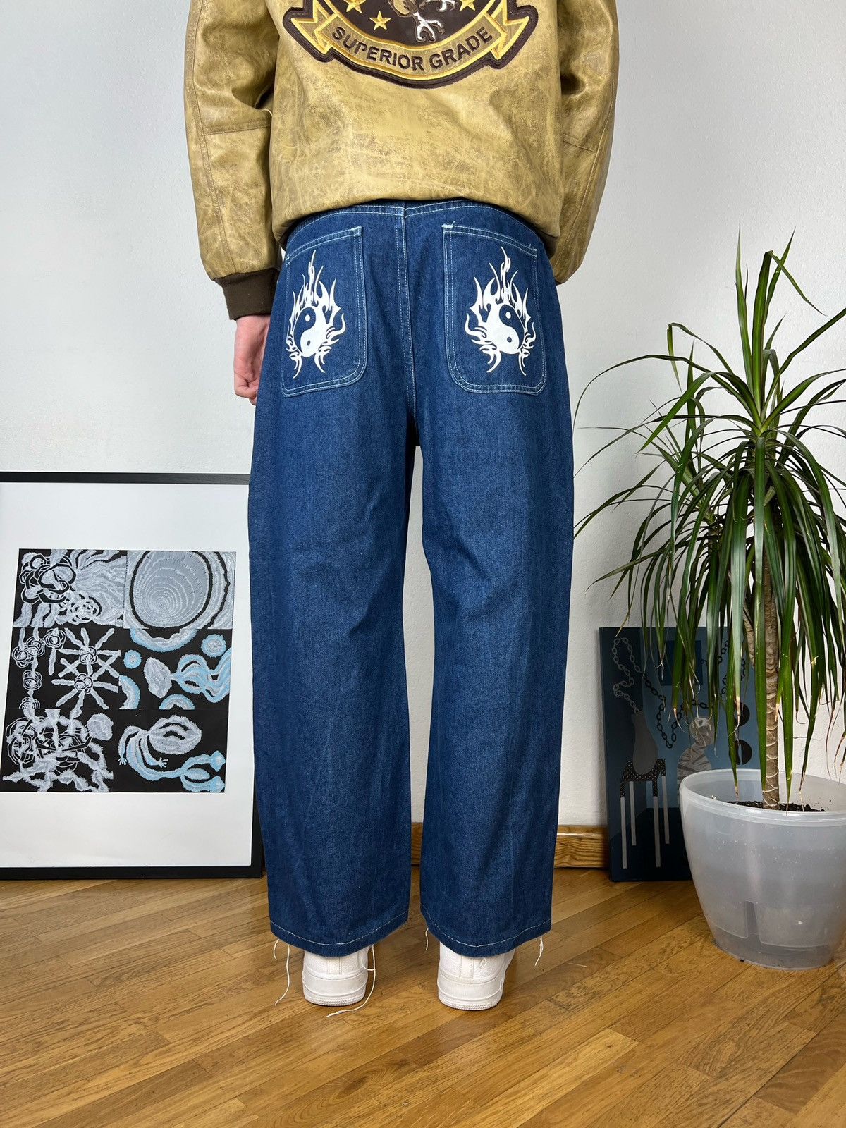 Eminem Crazy Vintage Baggy Eminem Rap Jeans JNCO Style Polar Skate Size US 30 / EU 46 - 8 Thumbnail