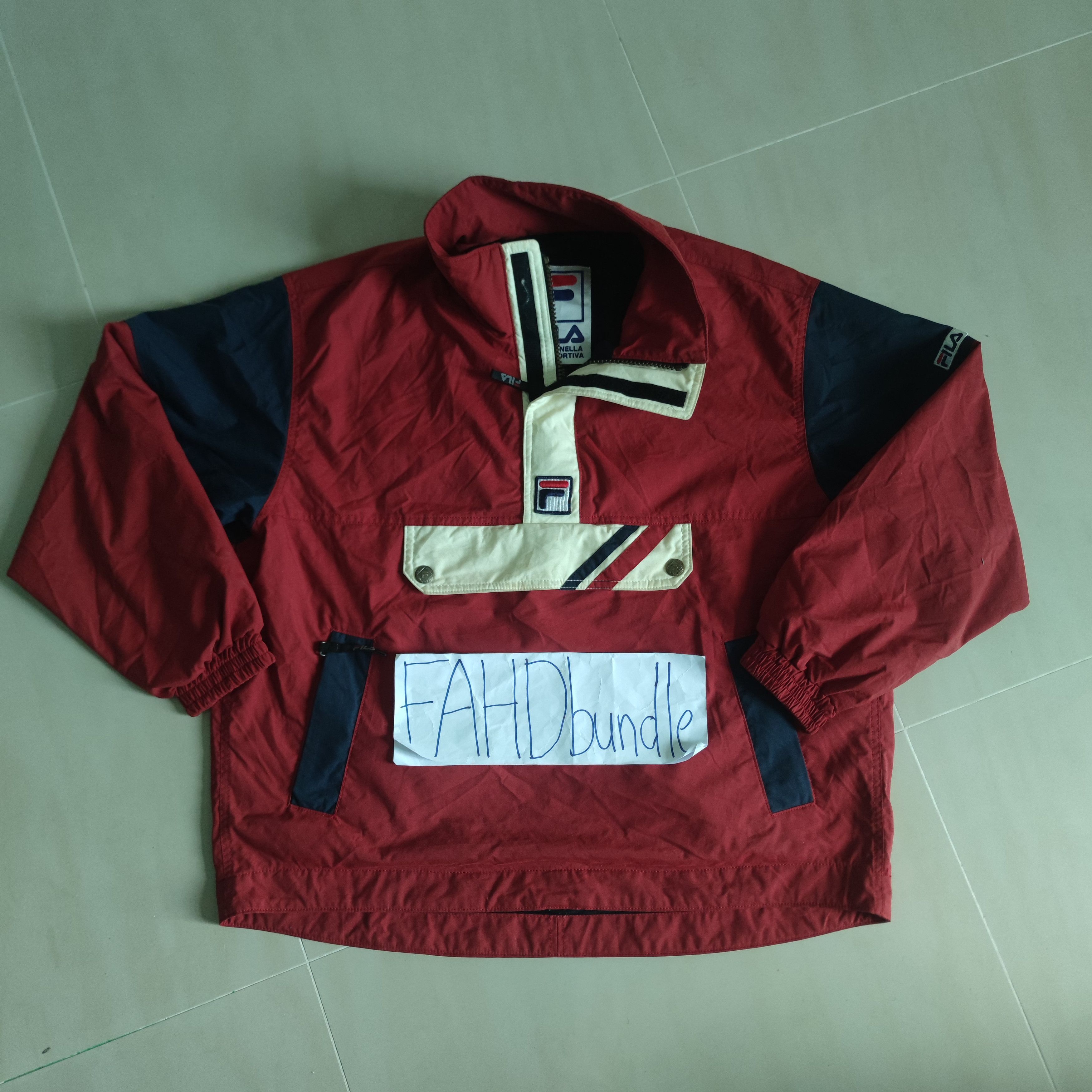 Fila × Vintage VINTAGE 90S FILA ANORAK PULLOVER JACKET Size US M / EU 48-50 / 2 - 1 Thumbnail