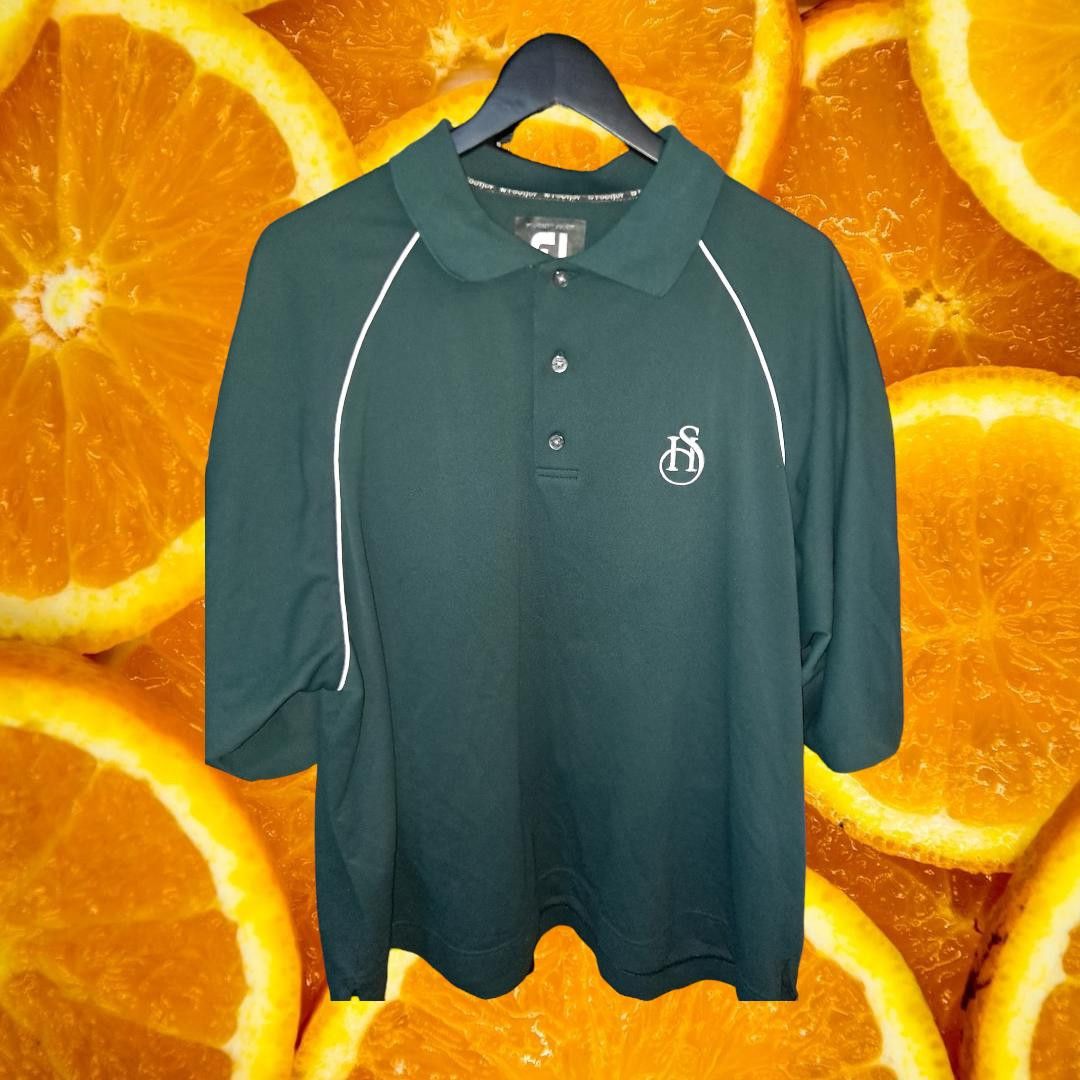 Footjoy FootJoy Green and White Polo with SH Embroidered Size XL Size US XL / EU 56 / 4 - 1 Thumbnail
