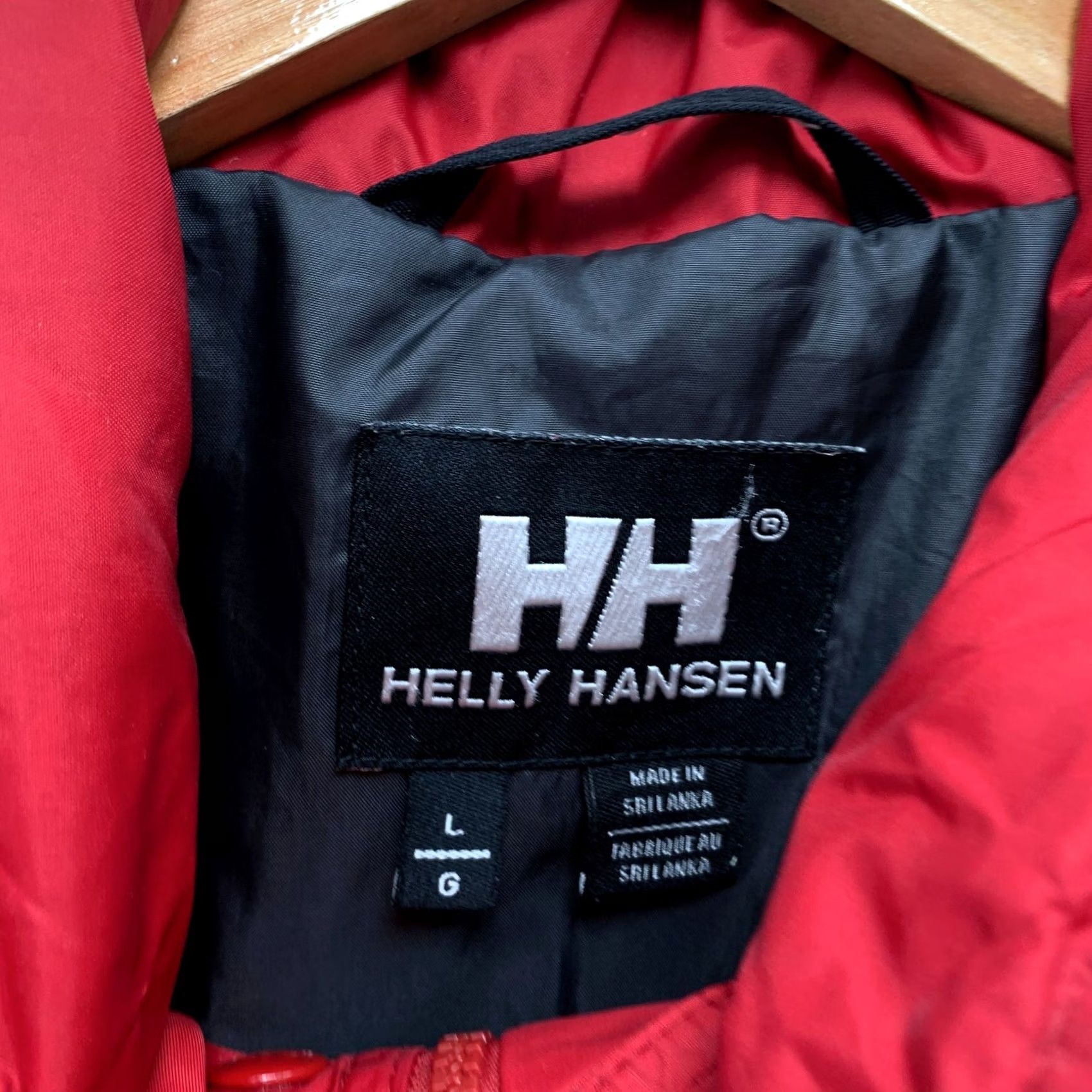 Helly Hansen Helly Hansen Jacket Mens Large Nylon Hooded Vented Windbreaker Red Size US L / EU 52-54 / 3 - 7 Thumbnail