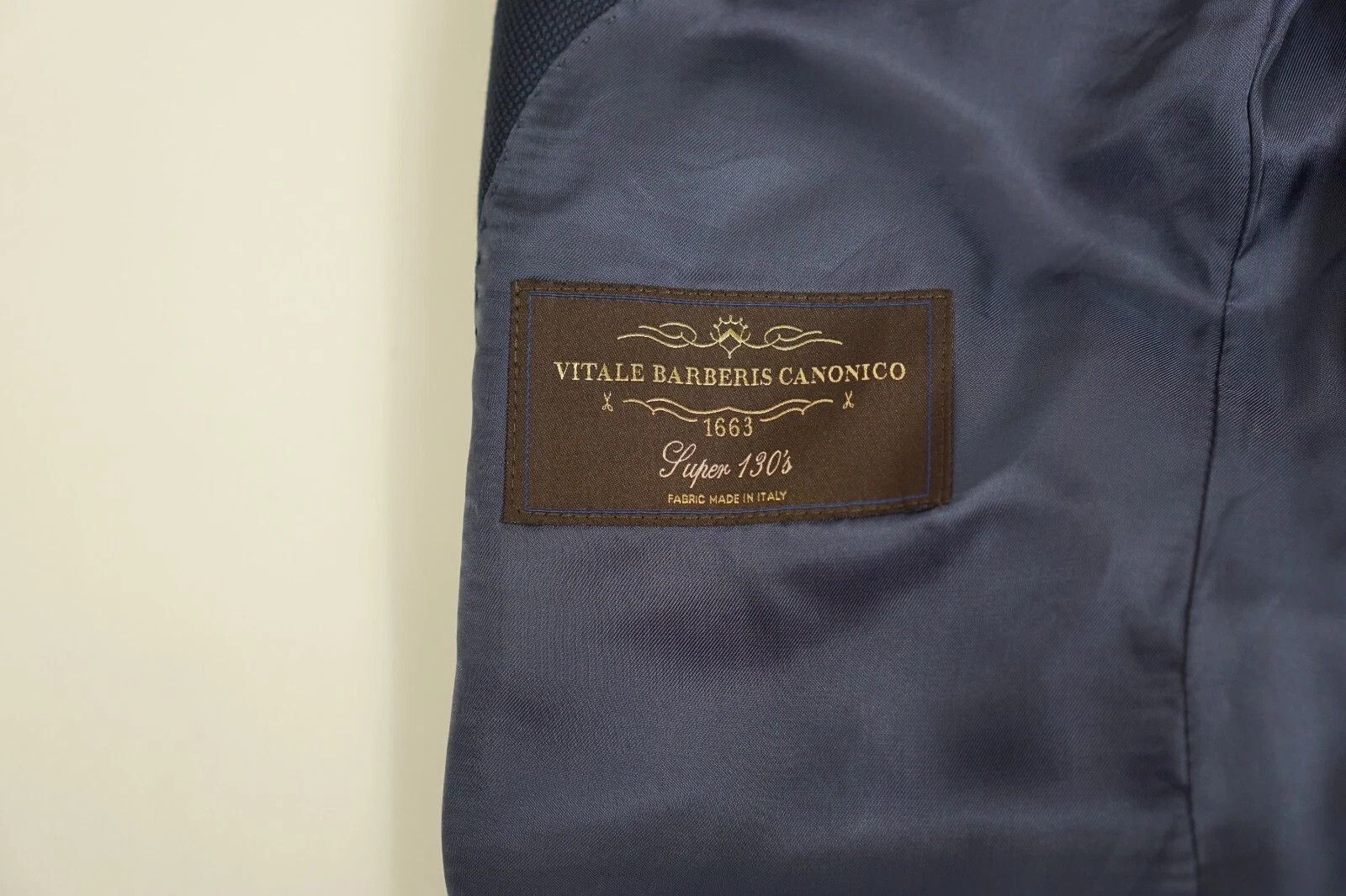 Suitsupply Men Suitsupply Blazer Sienna Blue S130 Super 130's UK/US38L Size 38L - 6 Thumbnail