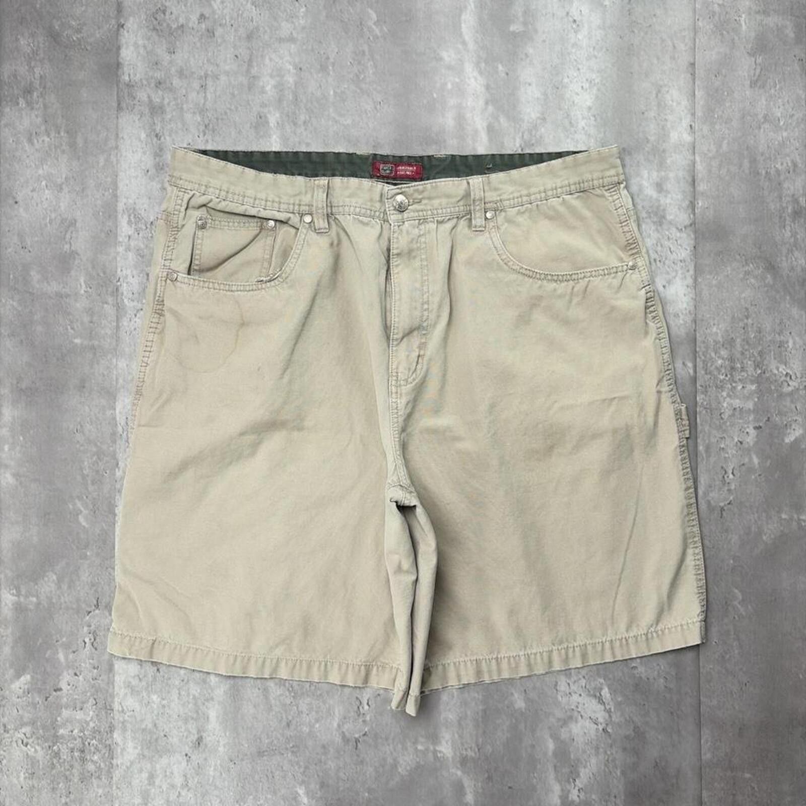 Faded Glory Y2K Beige Faded Glory Grunge Baggy Carpenter Skater Shorts Size US 38 / EU 54 - 2 Thumbnail