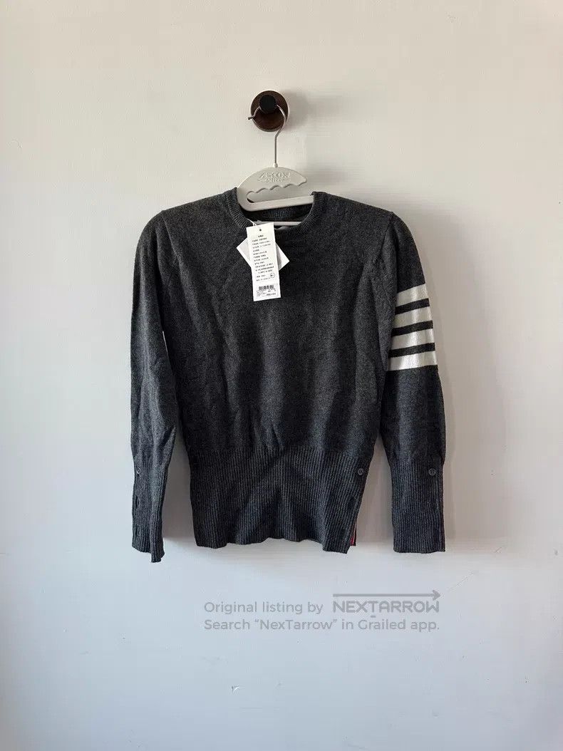 Thom Browne Thom Browne Medium gray cashmere sweater Size US XXS / EU 40 - 1 Thumbnail