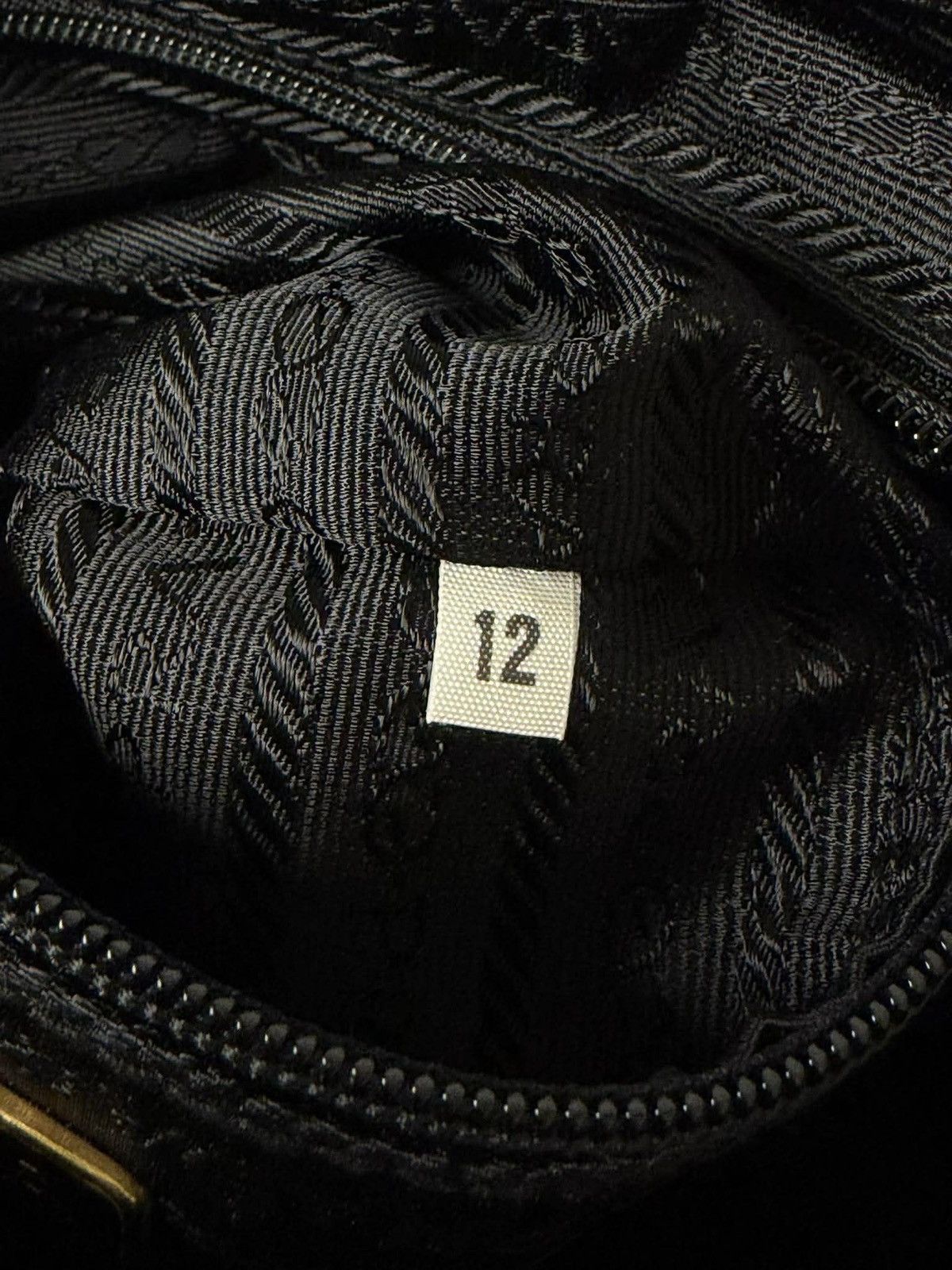 Prada Vintage Prada Black Handbag Gold Hardware Size ONE SIZE - 12 Thumbnail
