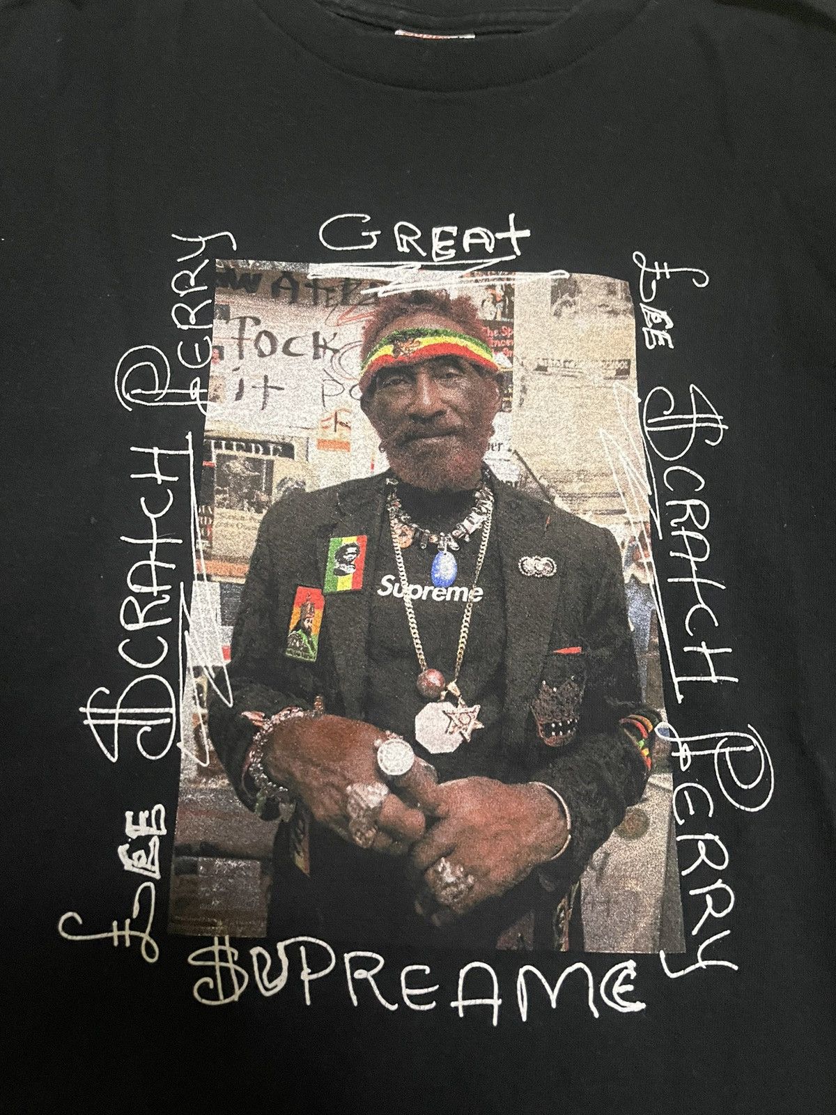 Supreme Supreme Lee Perry photo tee black small Size US S / EU 44-46 / 1 - 2 Thumbnail