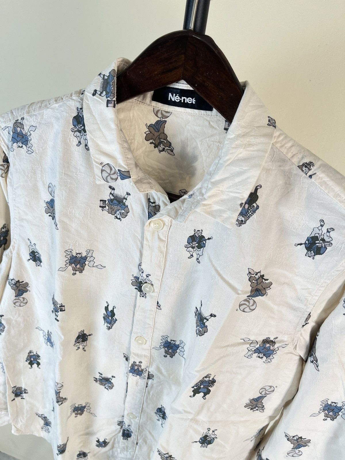 Issey Miyake Ne-net By Issey Miyake Full Printed Shirt Size US S / EU 44-46 / 1 - 3 Thumbnail