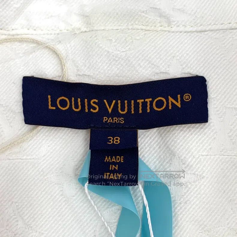 Louis Vuitton Louis Vuitton 23 white logo embossed cotton lapel single b Size XS / US 0-2 / IT 36-38 - 5 Thumbnail