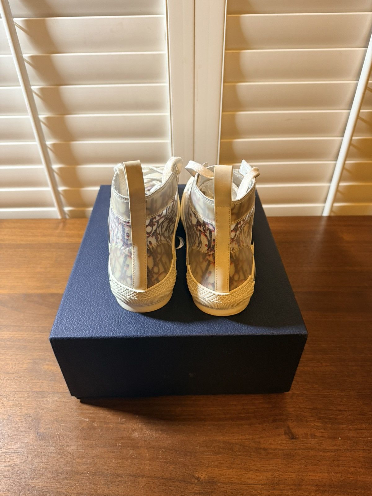 Dior Dior B23 High Top Red Blue Oblique Size US 10 / EU 43 - 5 Thumbnail