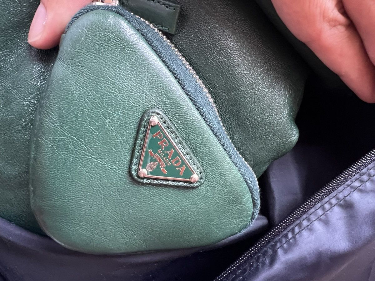 Prada Prada Oversized nappa leather bomber jacket bottle green Size US XXL / EU 58 / 5 - 13 Thumbnail