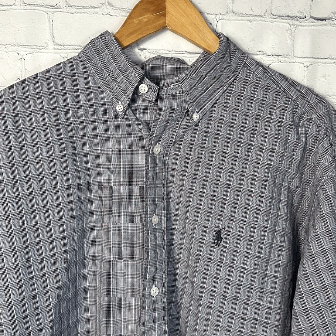 Ralph Lauren Ralph Lauren Mens Blake Two Ply Cotton Plaid Button-Down Long Sleeve Shirt L Multicolor Mens Size US L / EU 52-54 / 3 - 2 Thumbnail