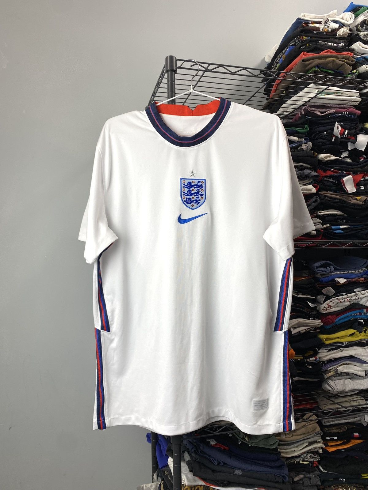 Nike England Nike Soccer Jersey T Shirt Hype Y2K Size US XL / EU 56 / 4 - 1 Thumbnail