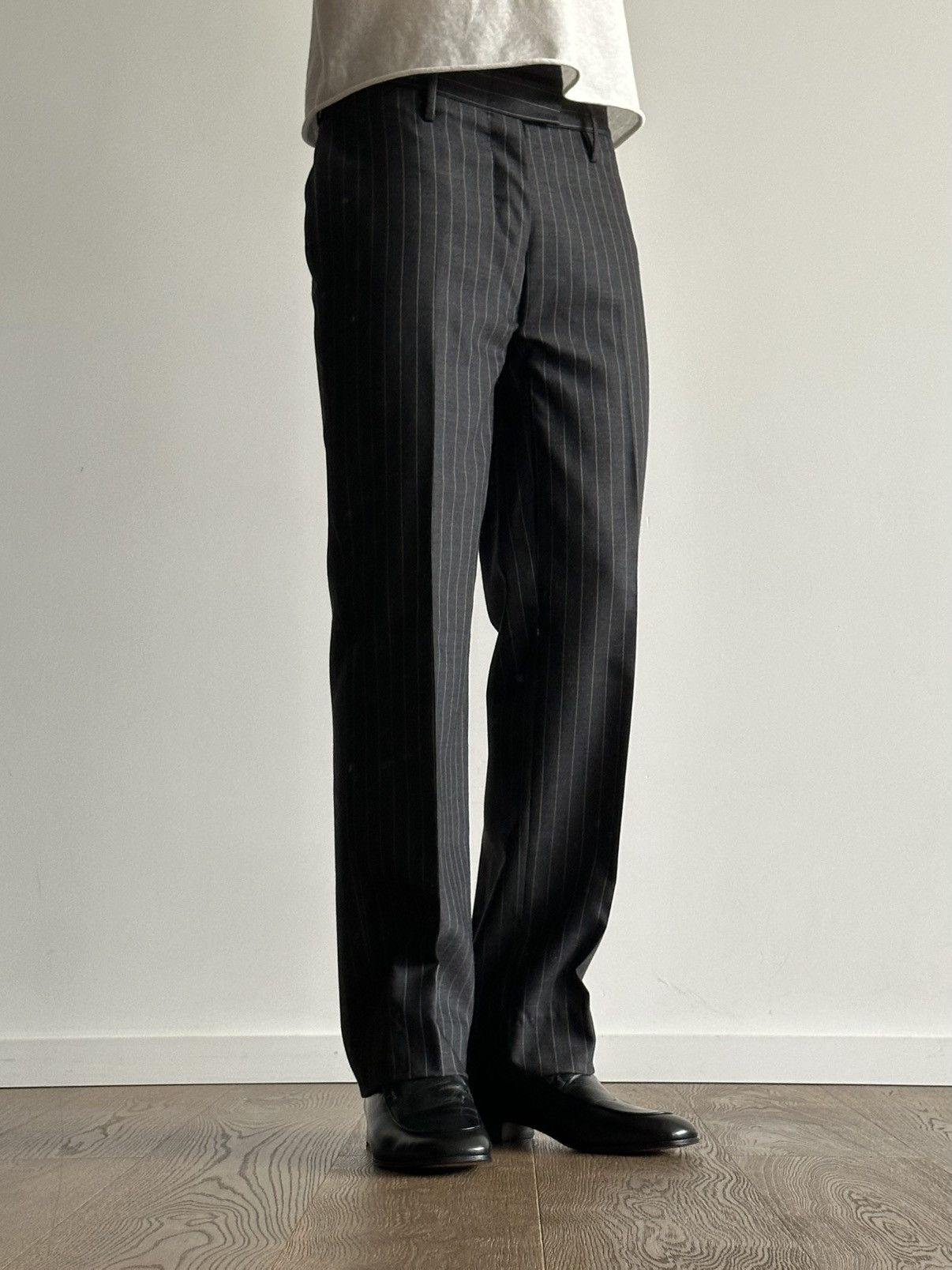 Gucci × Tom Ford Gucci Tom Ford Pinstripe Buckle Waist Pants | Grailed