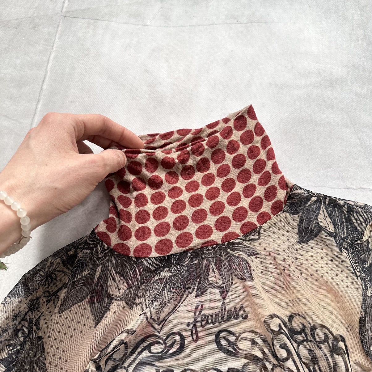 Hysteric Glamour × Undercover Mesh Top Tattoo Long Sleeve T Shirt Cop Copine JPG Vibe Size M / US 6-8 / IT 42-44 - 15 Thumbnail