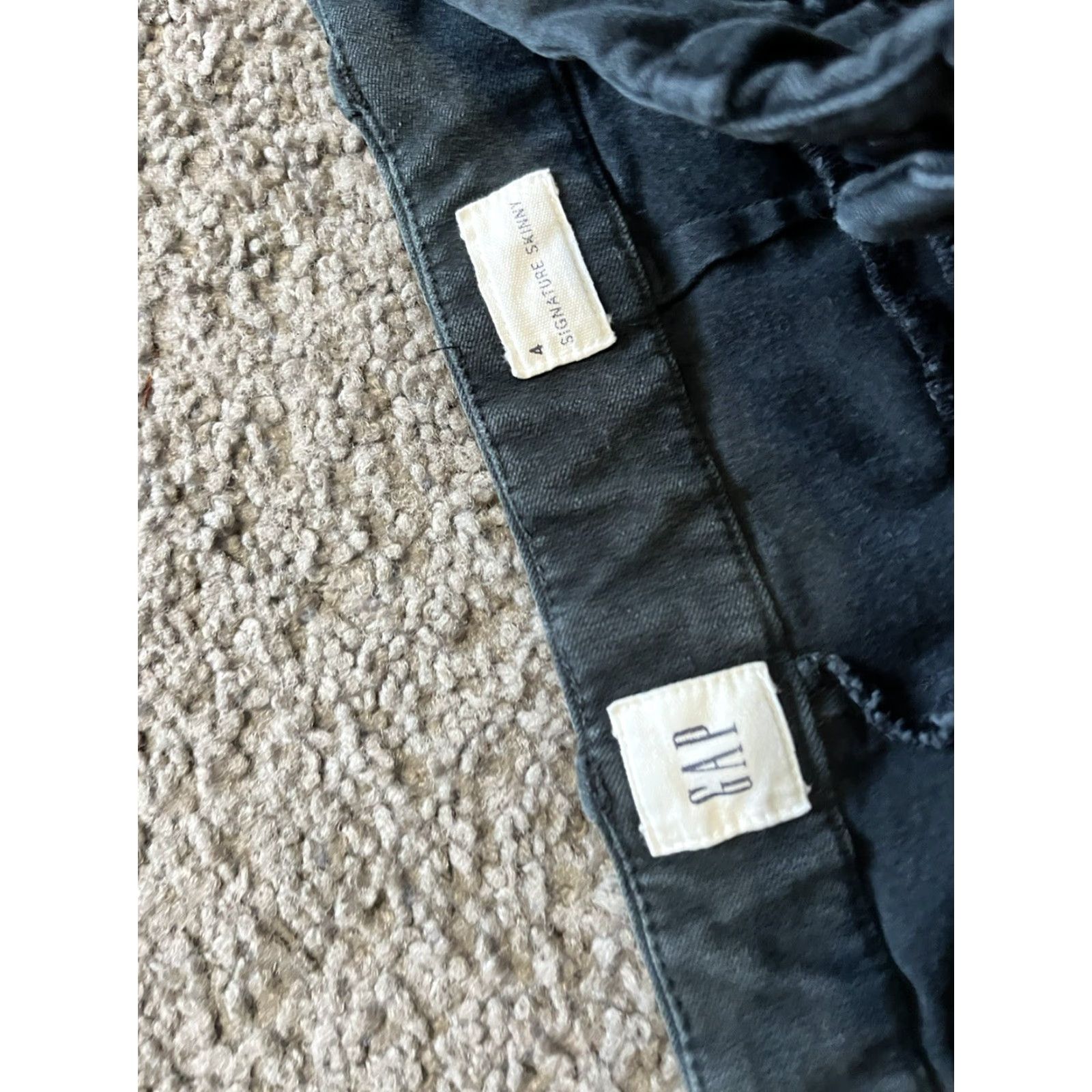 Gap GAP Signature Skinny Ankle Pants Dress Black Stretch Mid Rise Women's Size 4 Size 27" / US 4 / IT 40 - 5 Thumbnail