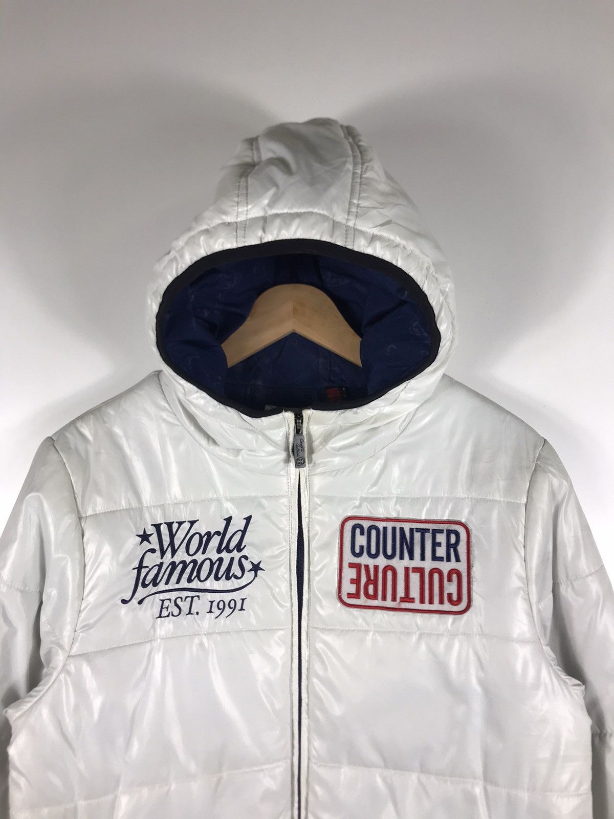 Sex Skateboards ⚡️Vintage Counter Culture Hooded Puffer Jacket Size US M / EU 48-50 / 2 - 4 Thumbnail